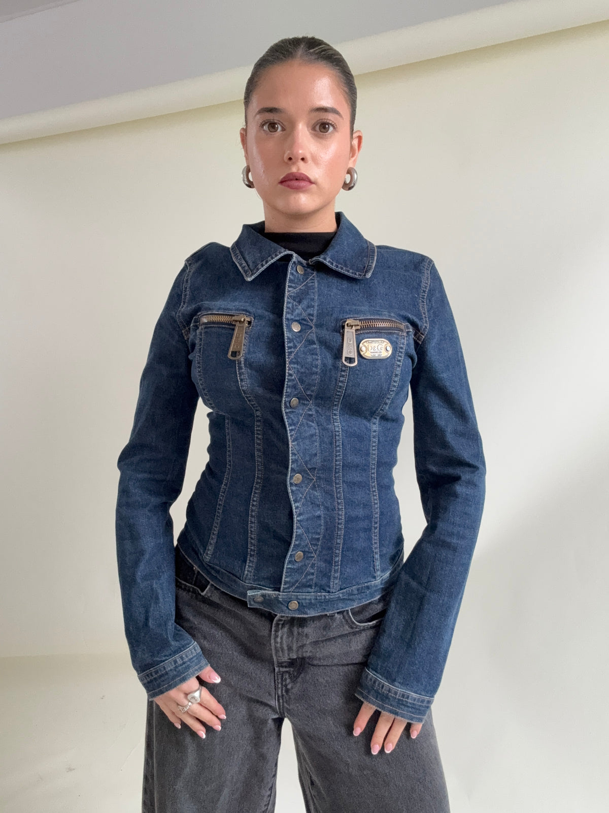 Vintage Dolce & Gabbana Fitted Denim Jacket (M)