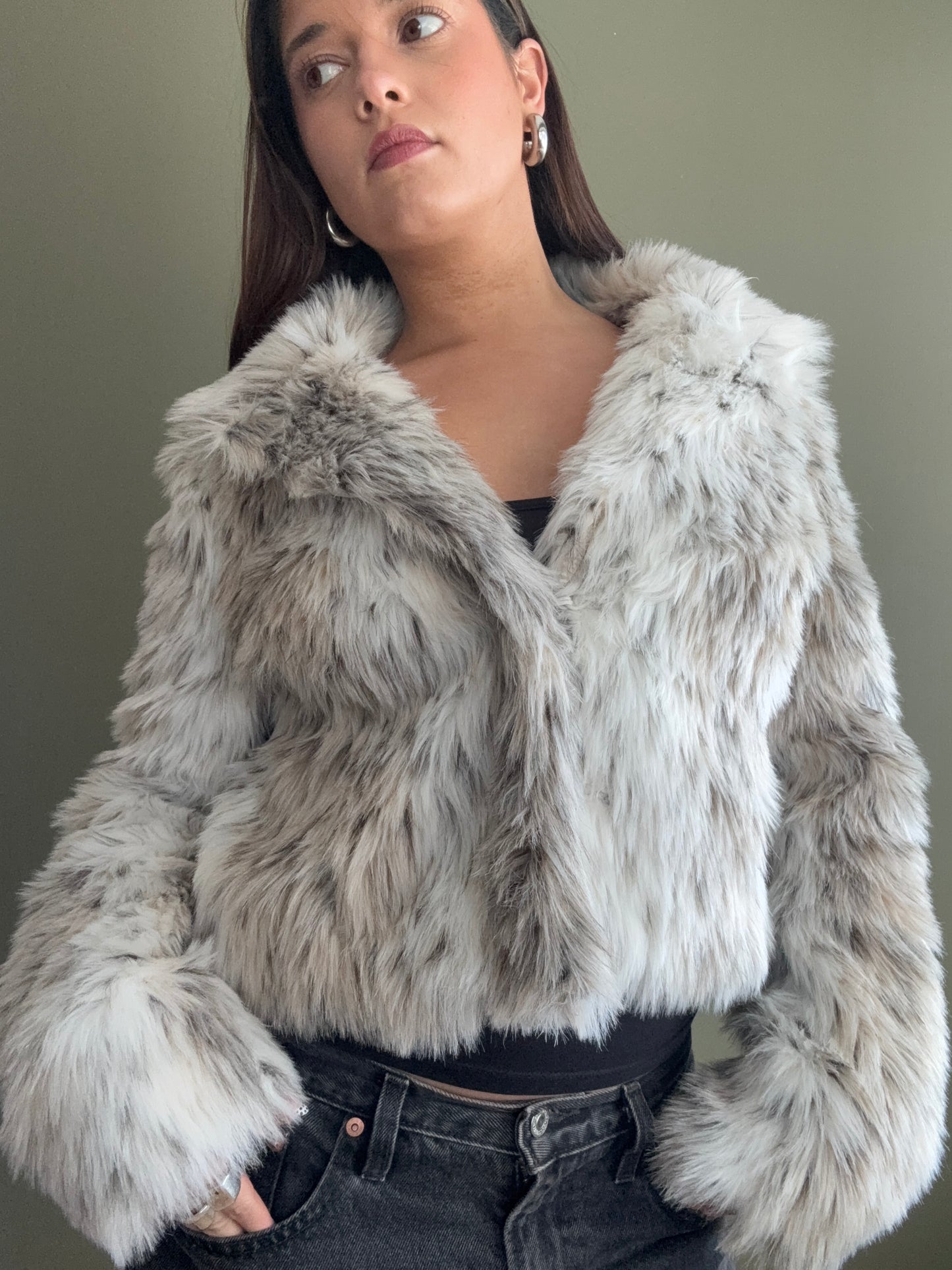 Faux Fur Jacket (UK12)