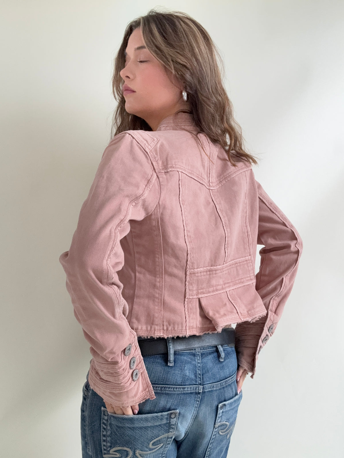 Cropped Vintage Military Jacket (S)