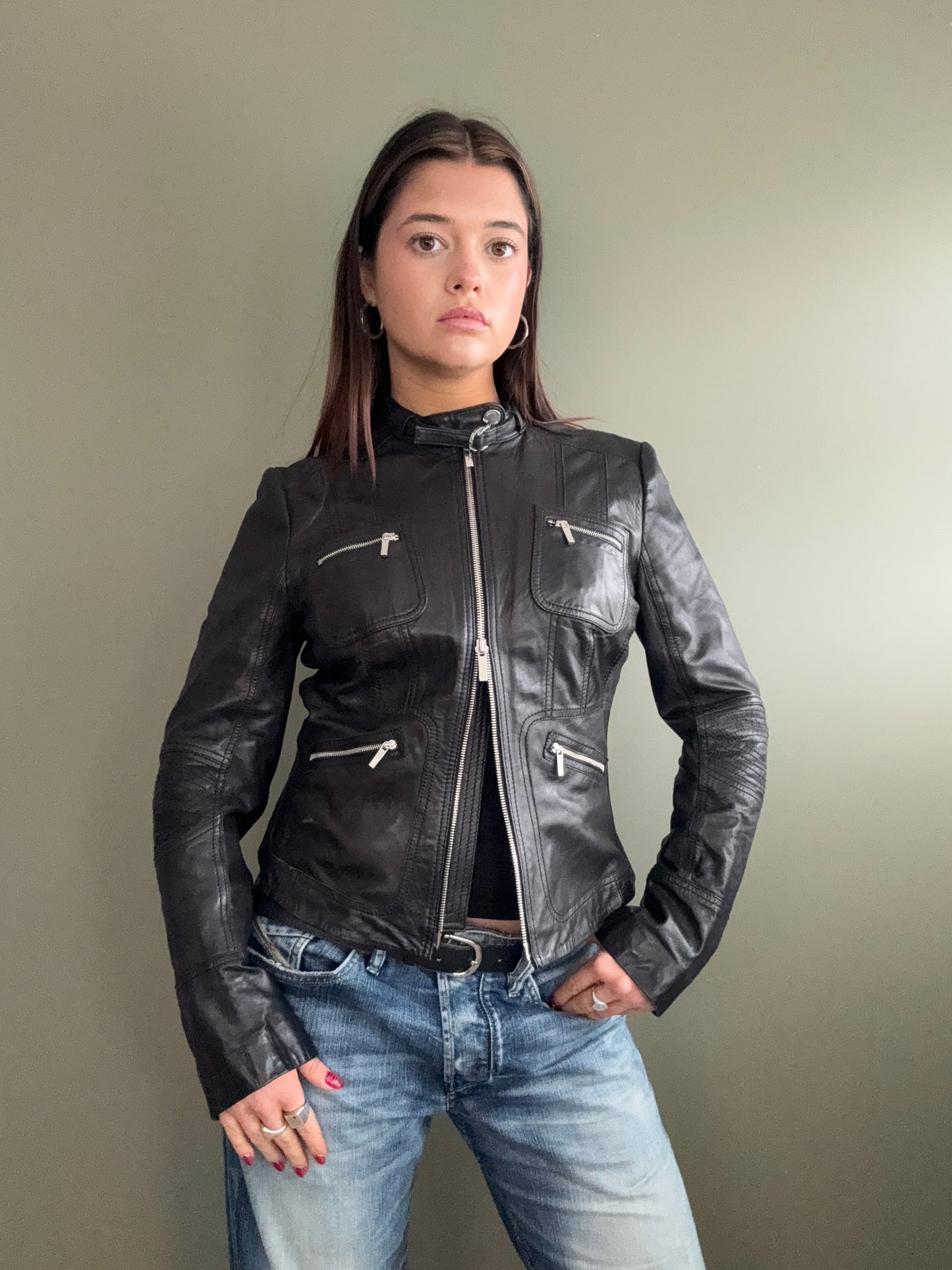 Karen Millen Leather Jacket (S)