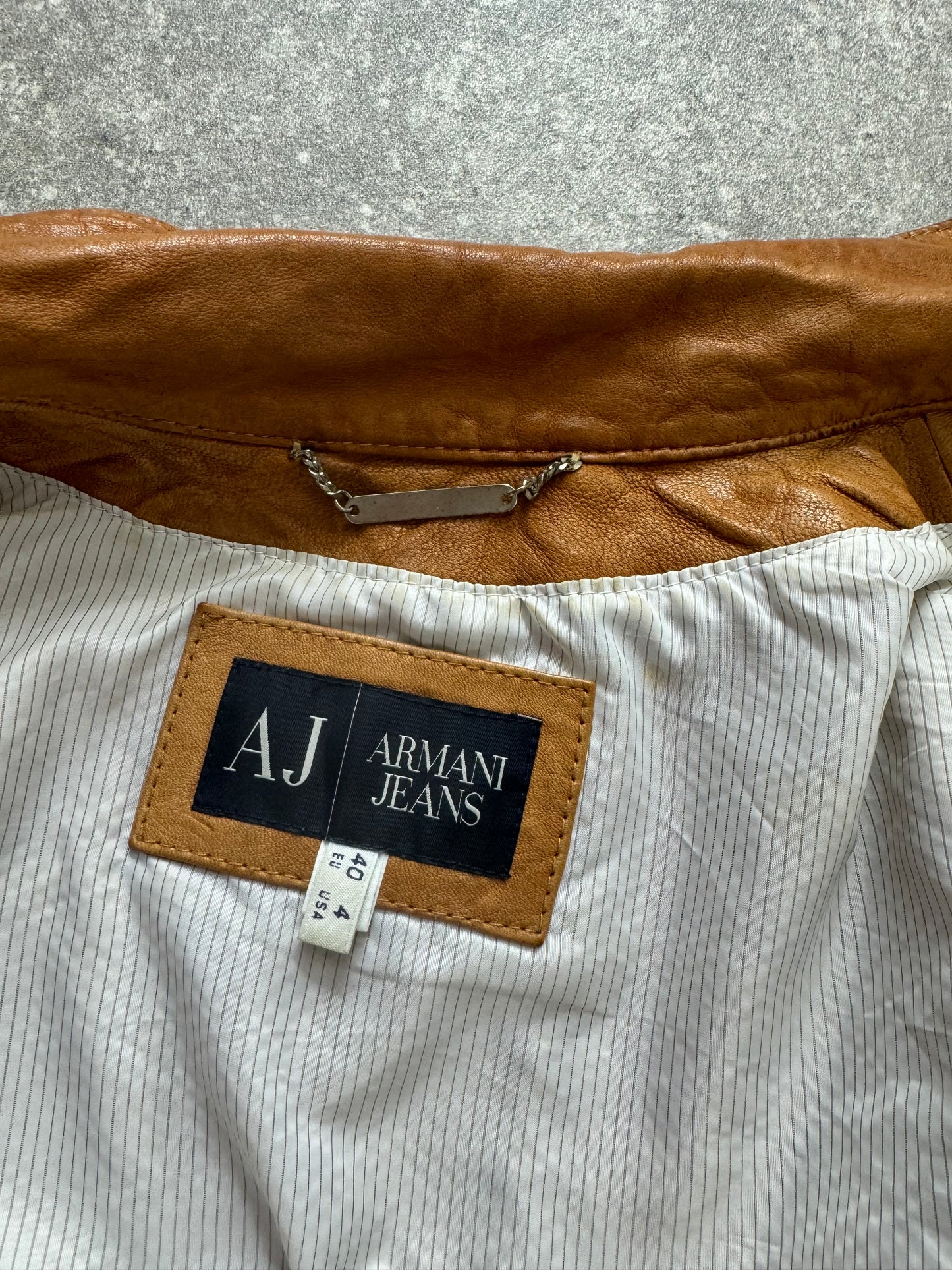 Armani Leather Jacket (S)