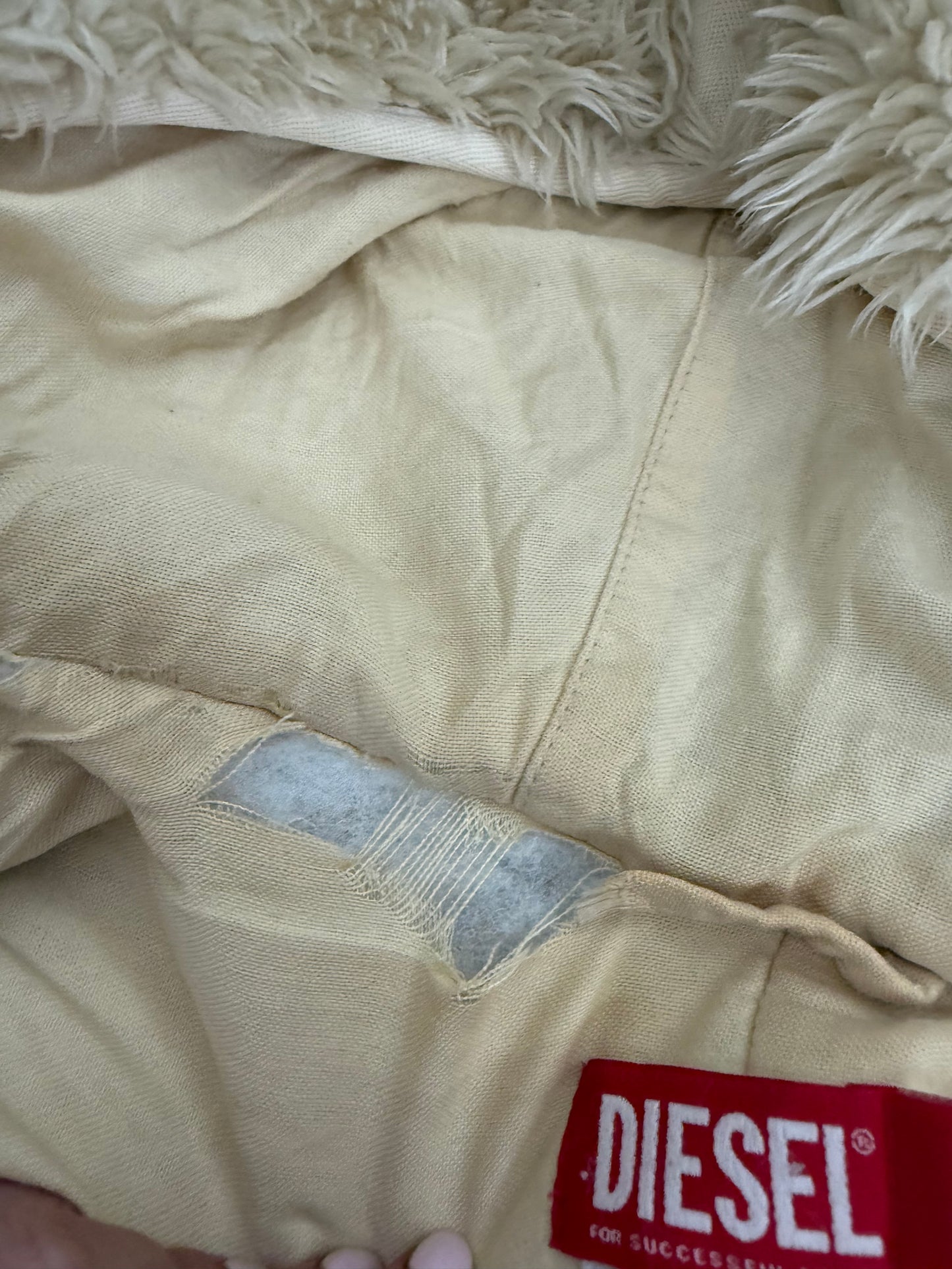 Diesel Faux Fur Yetti Coat (S)
