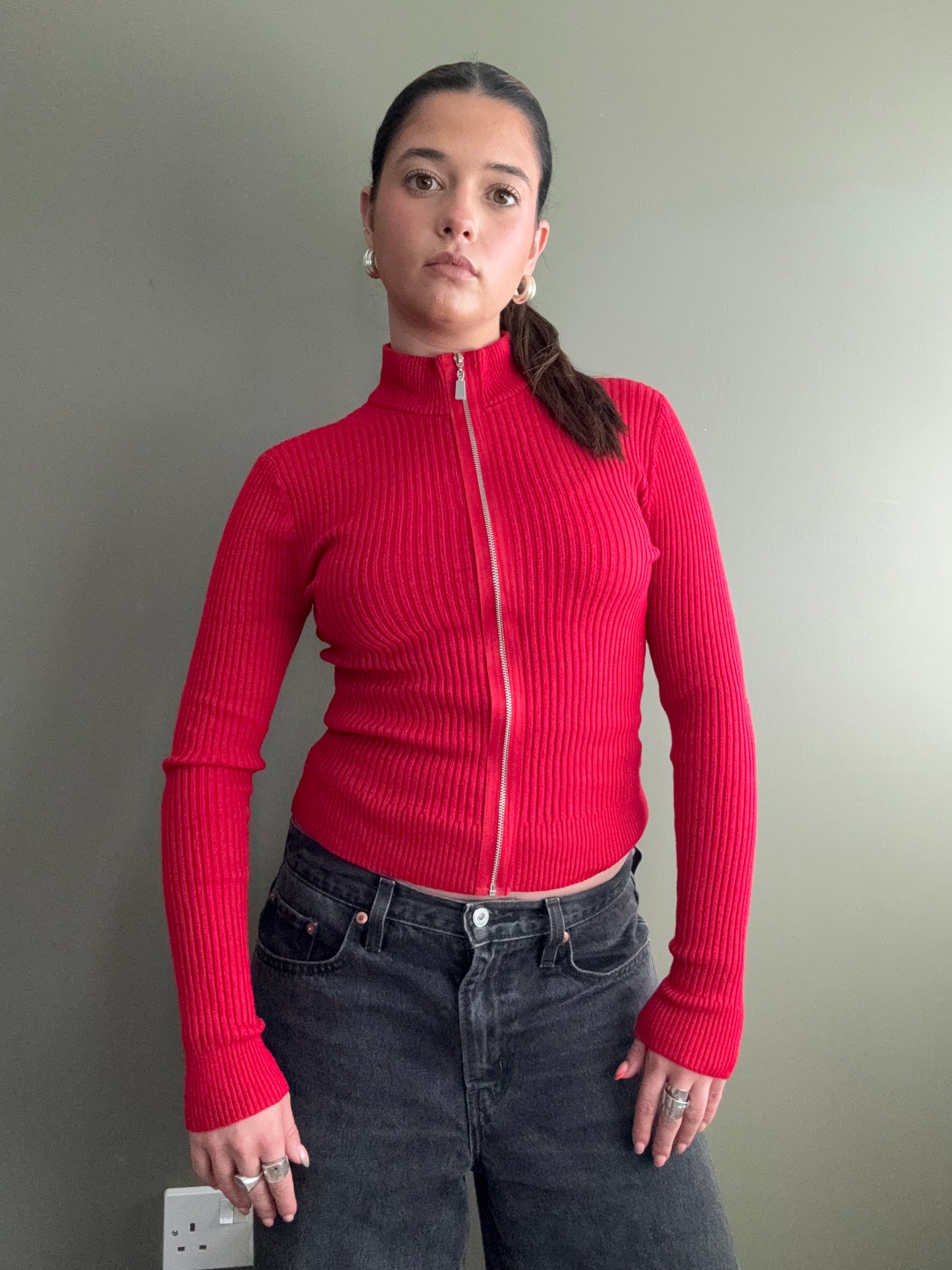 Jane Norman Zip Jumper (UK10)
