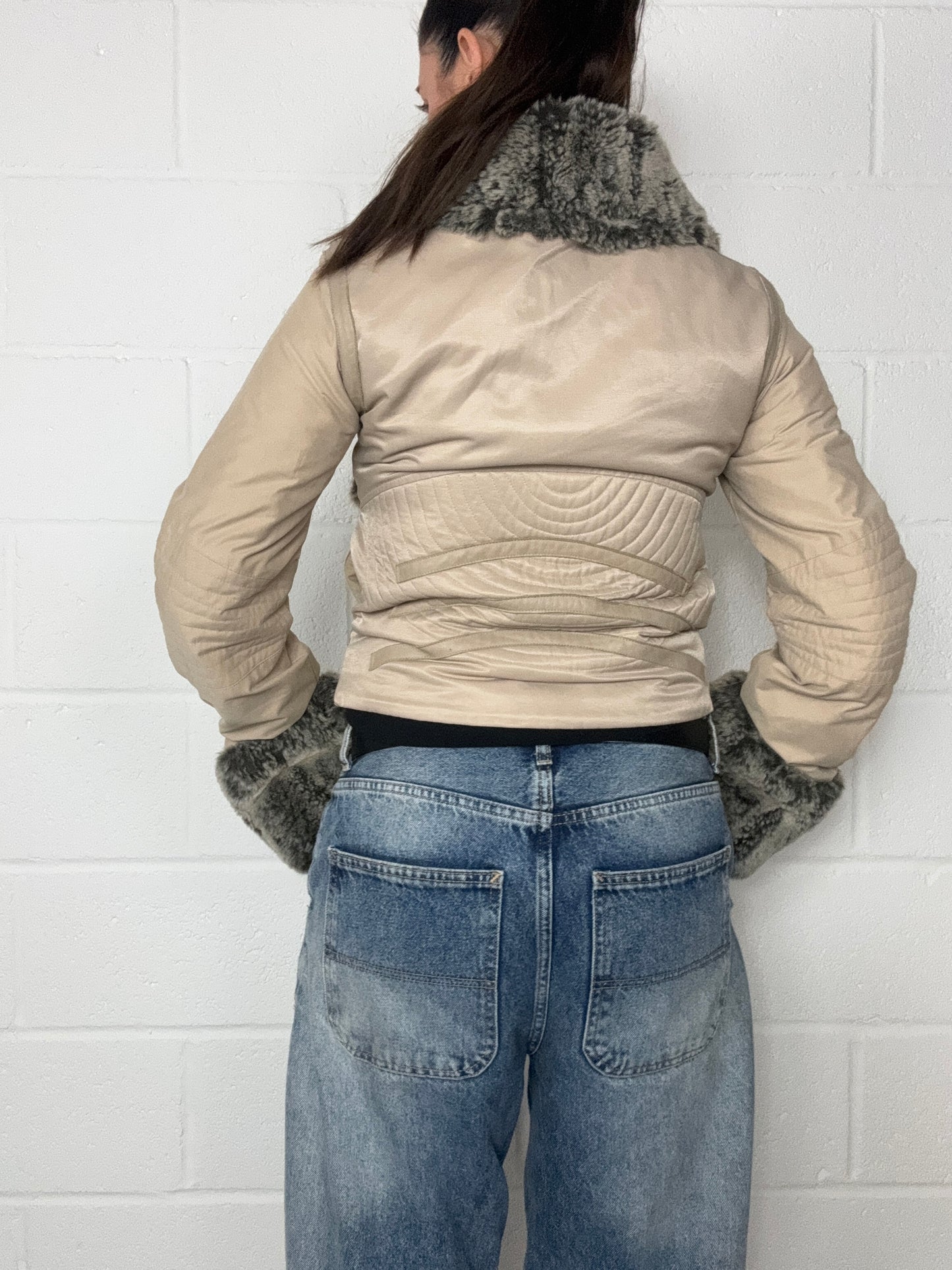 Firetrap Vintage Faux Fur Jacket (S)