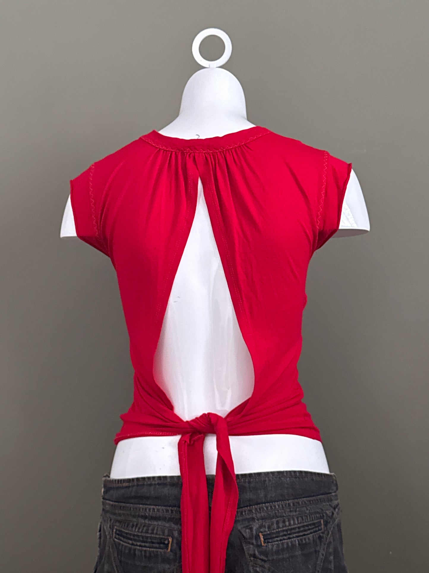 Morgan De Toi Red Tie Top (S)
