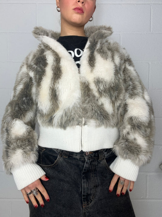 Faux Fur Y2K Jacket (UK8)