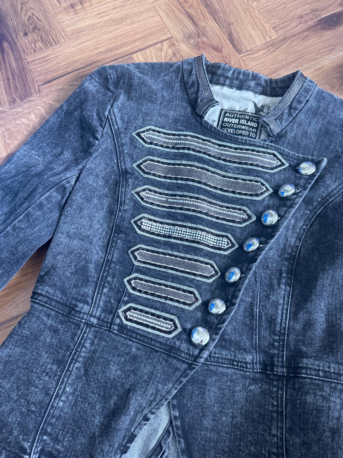 Denim Military Jacket (UK12)