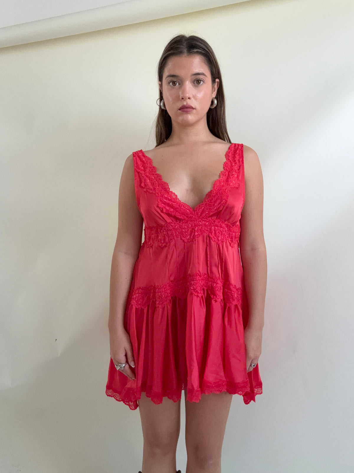Free People Mini Slip Dress (XS)