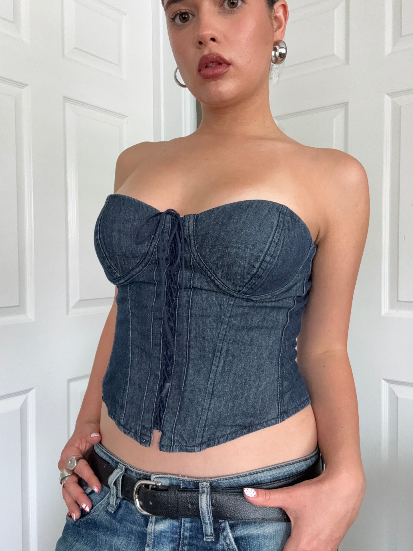 Ralph Lauren Denim Corset (US8)