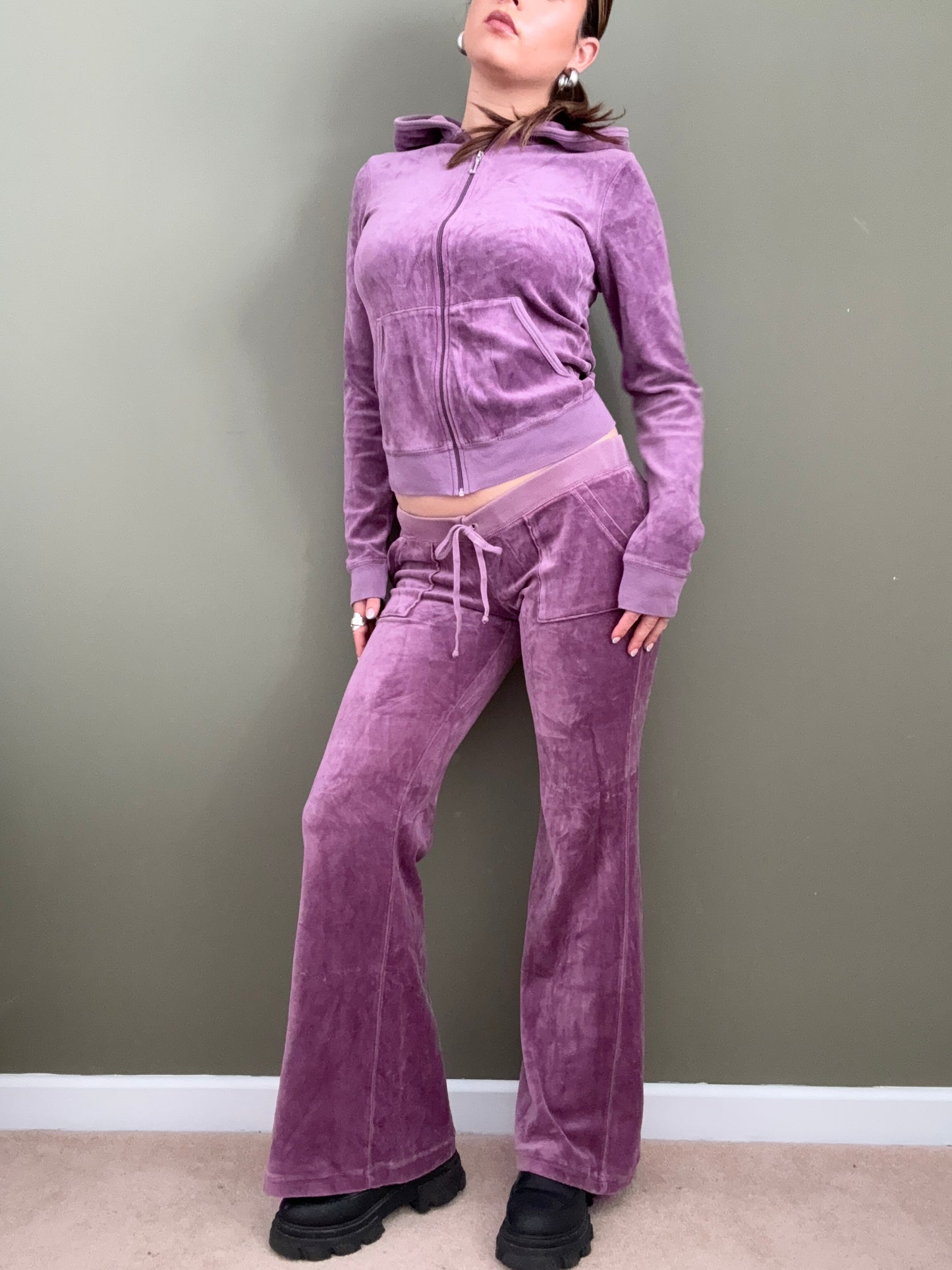 Juicy Couture Purple Velour Tracksuit (S/L)