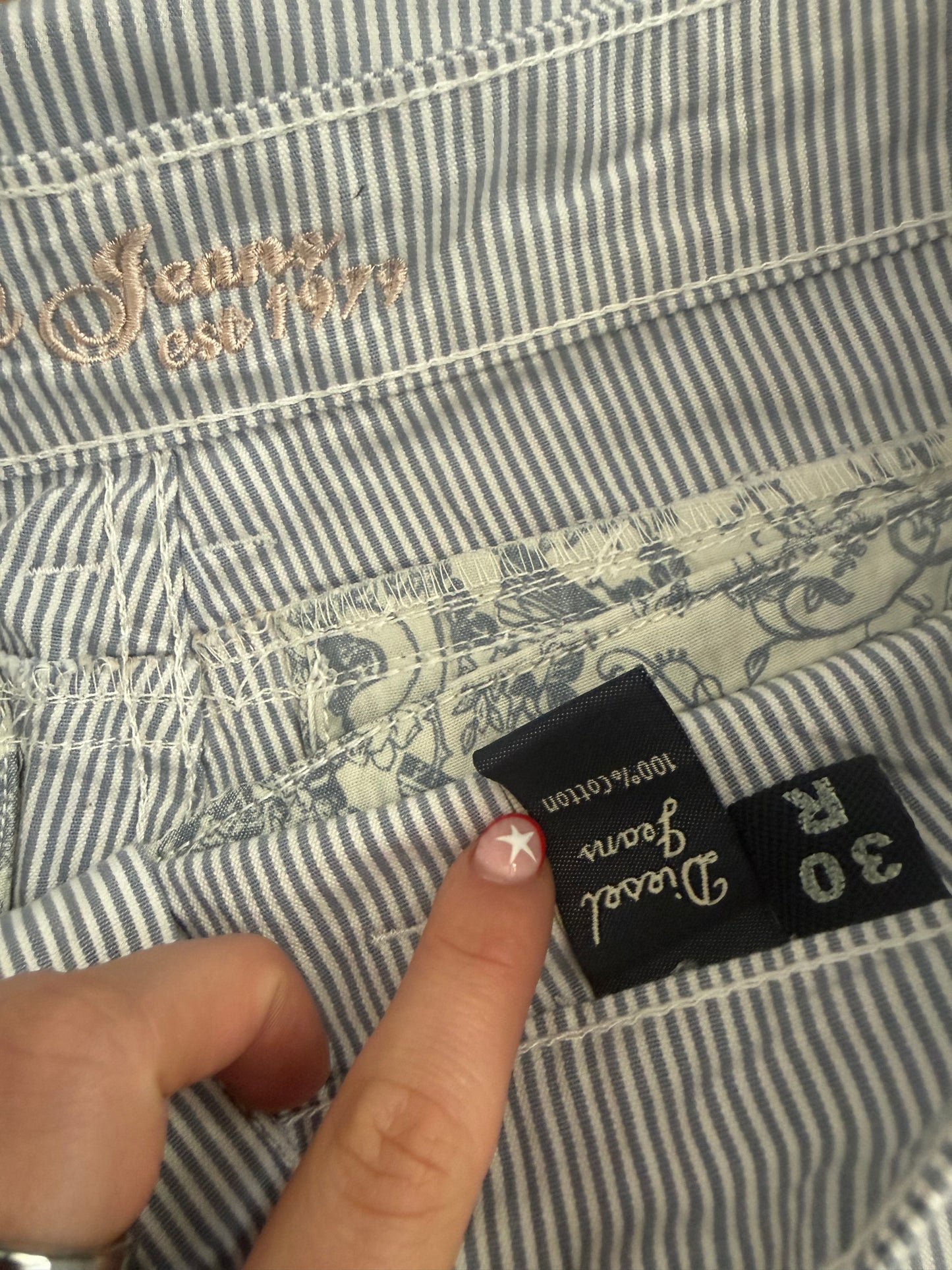 Diesel Cotton Pinstripe Trouser (30R)