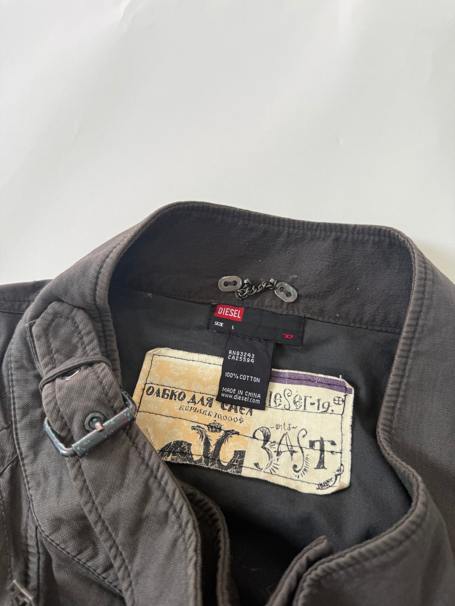 Diesel Cropped Utility Jacket (L)
