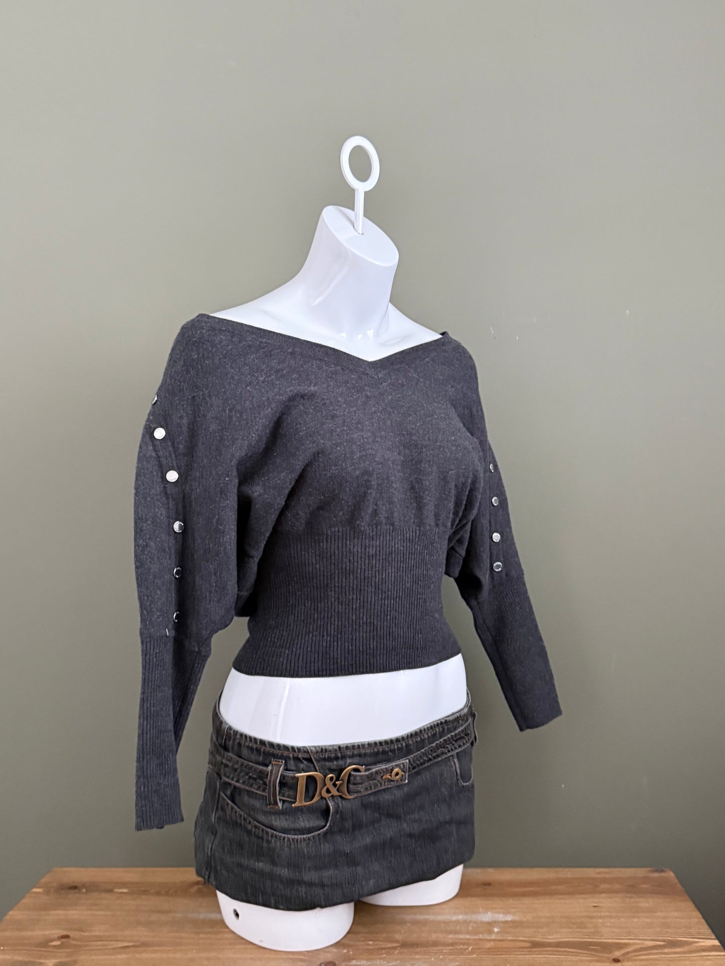 Karen Millen Wool Batwing Top (S)