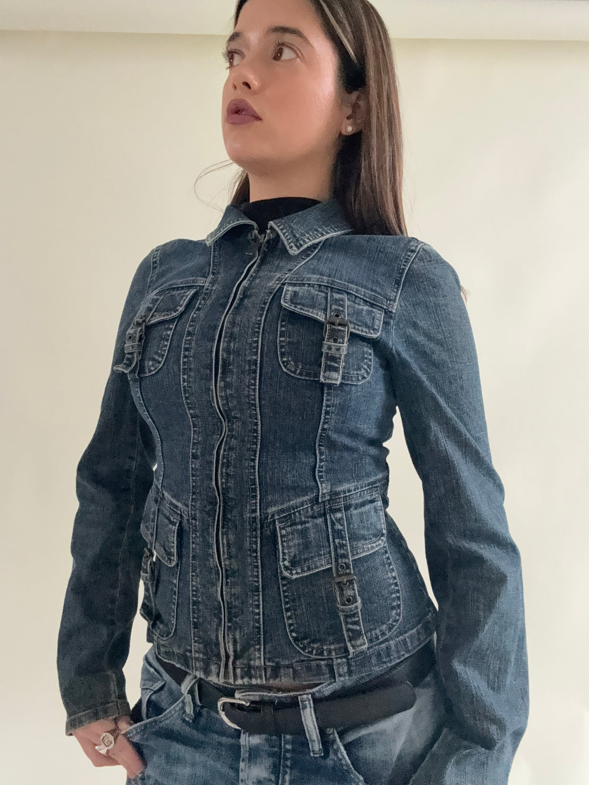 DKNY Denim Cargo Jacket (S)