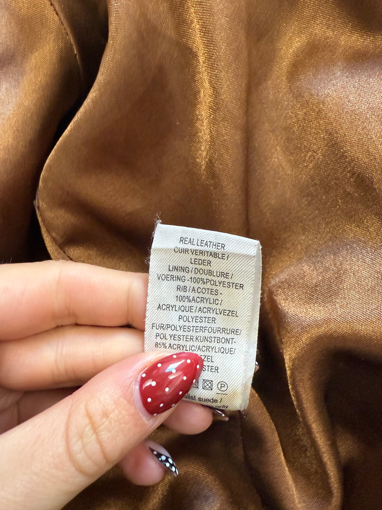 Fitted Leather Jacket (UK12)