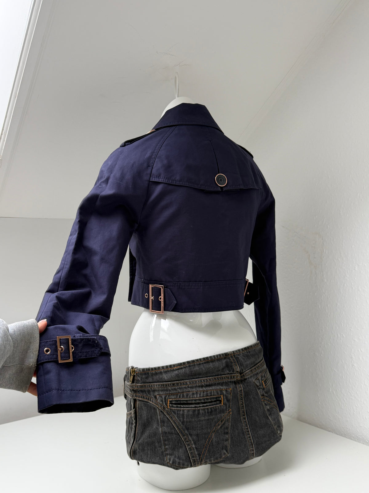 Ted Baker Cropped Trench Coat (XS)