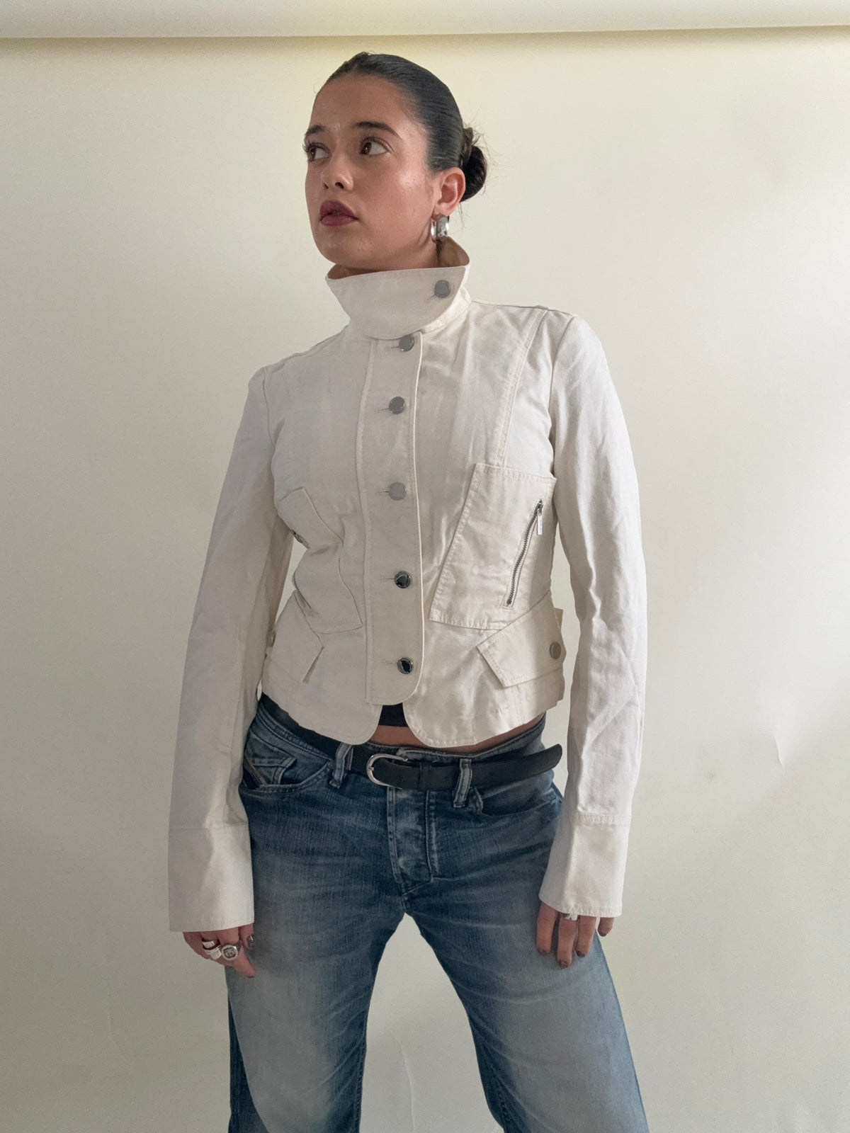 Karen Millen Funnel Neck Corset Jacket (UK10)