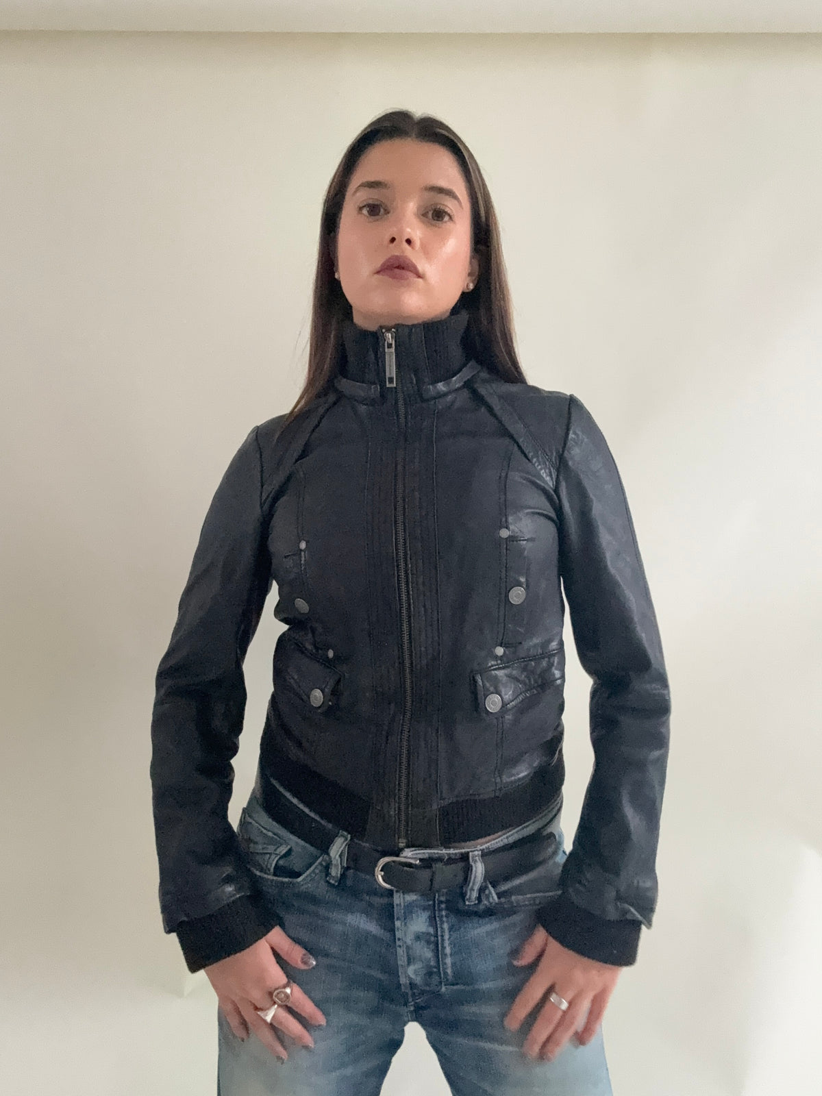 Vintage Leather Jacket (UK12)
