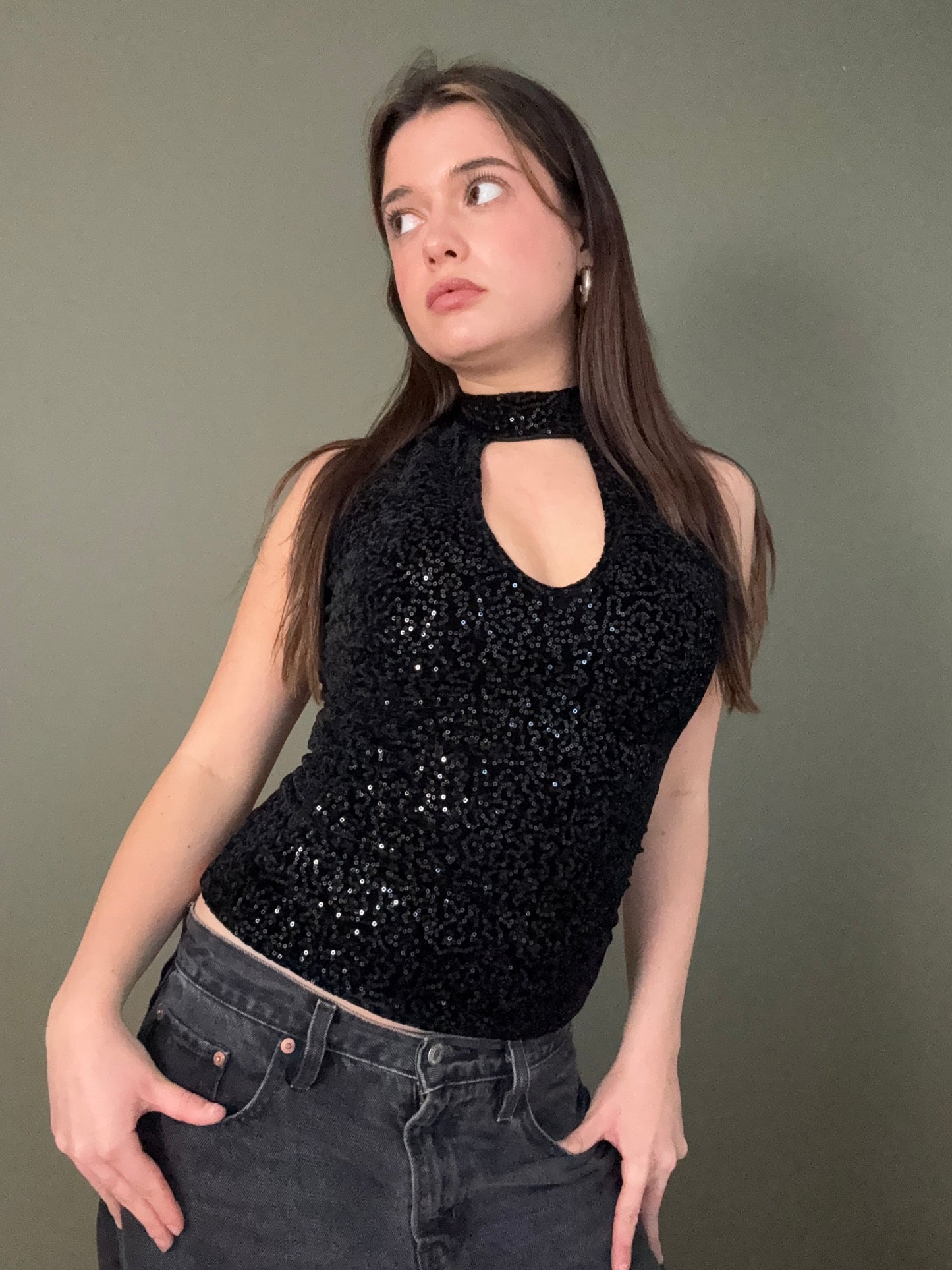 Jane Norman Sequin Top (UK6)