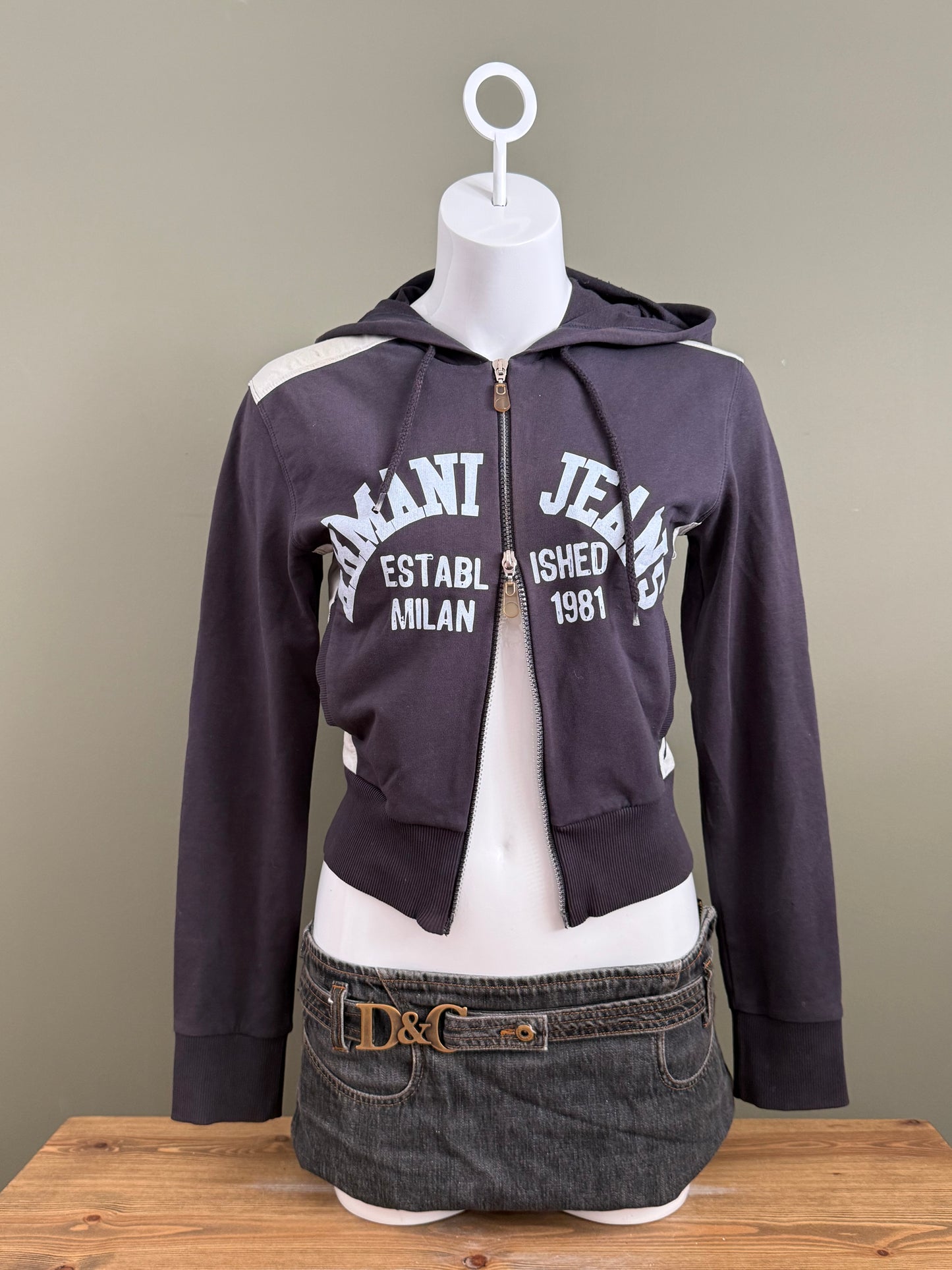 Armani Zip Hoodie (UK8)