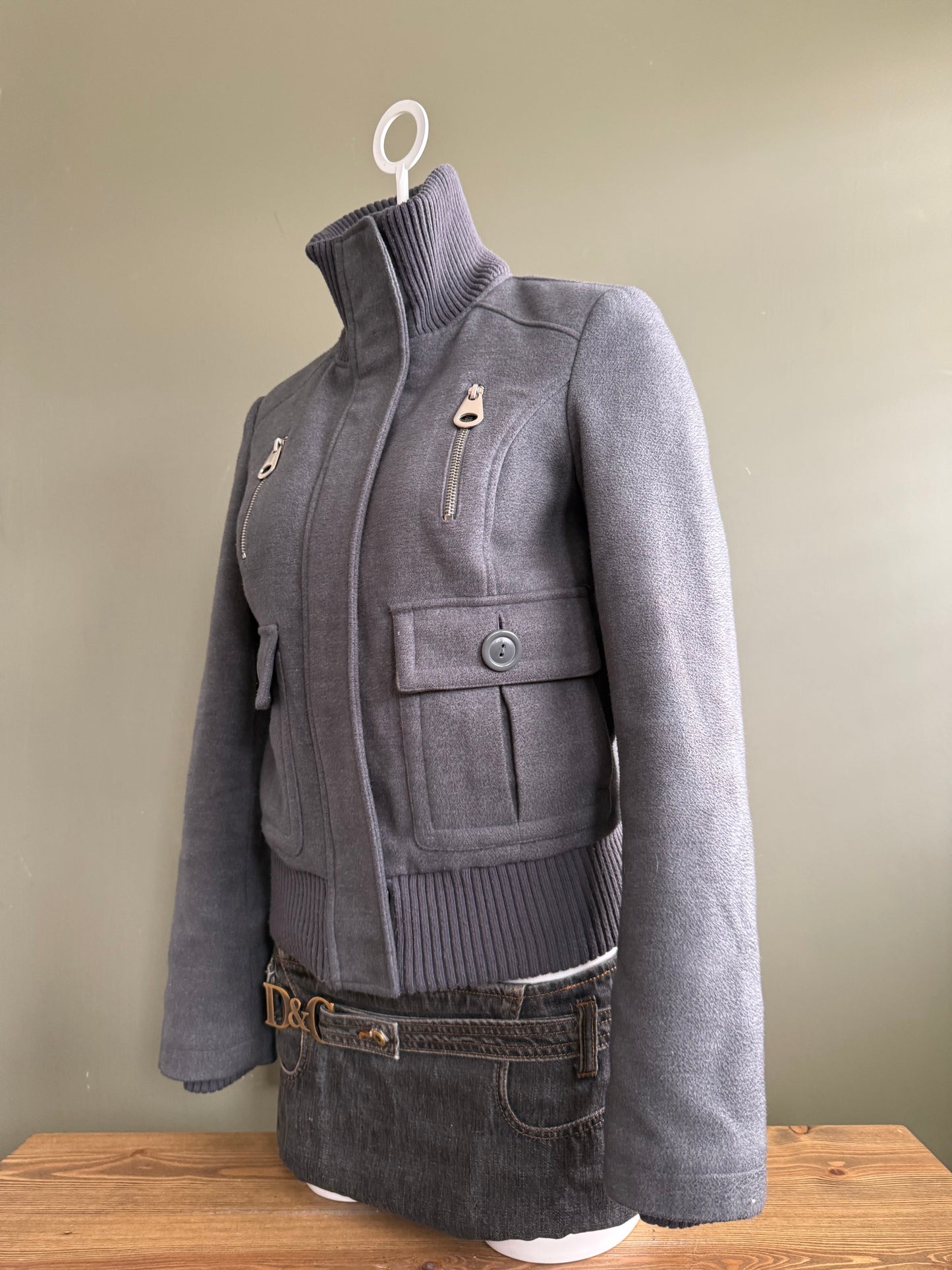 Grey Cargo Jacket (S)