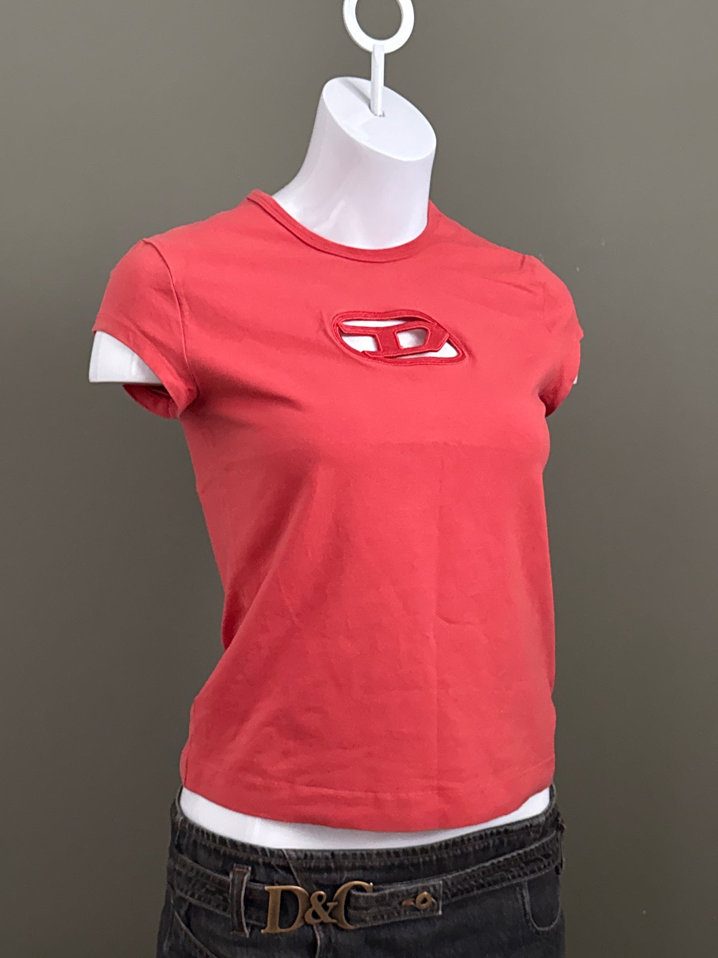 Diesel Cut Out Baby Tee (L)