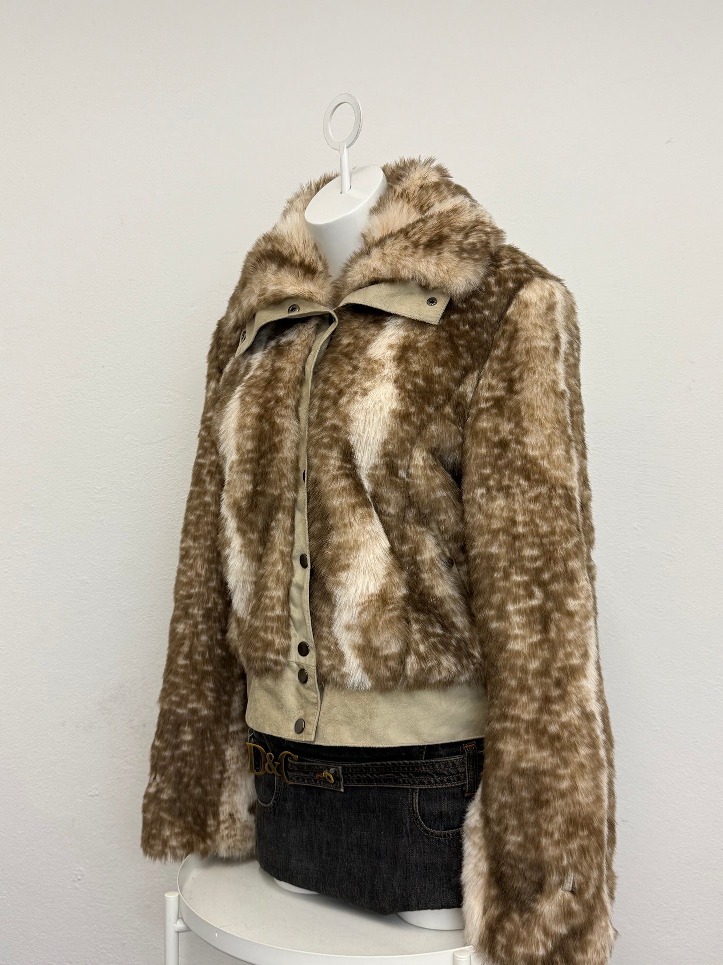Morgan De Toi Faux Fur Bomber Jacket (M)