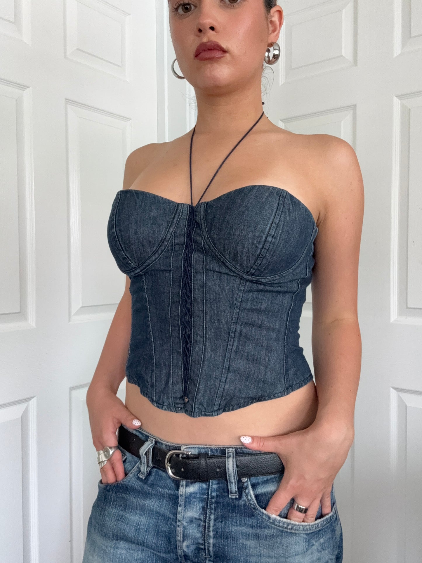 Ralph Lauren Denim Corset (US8)