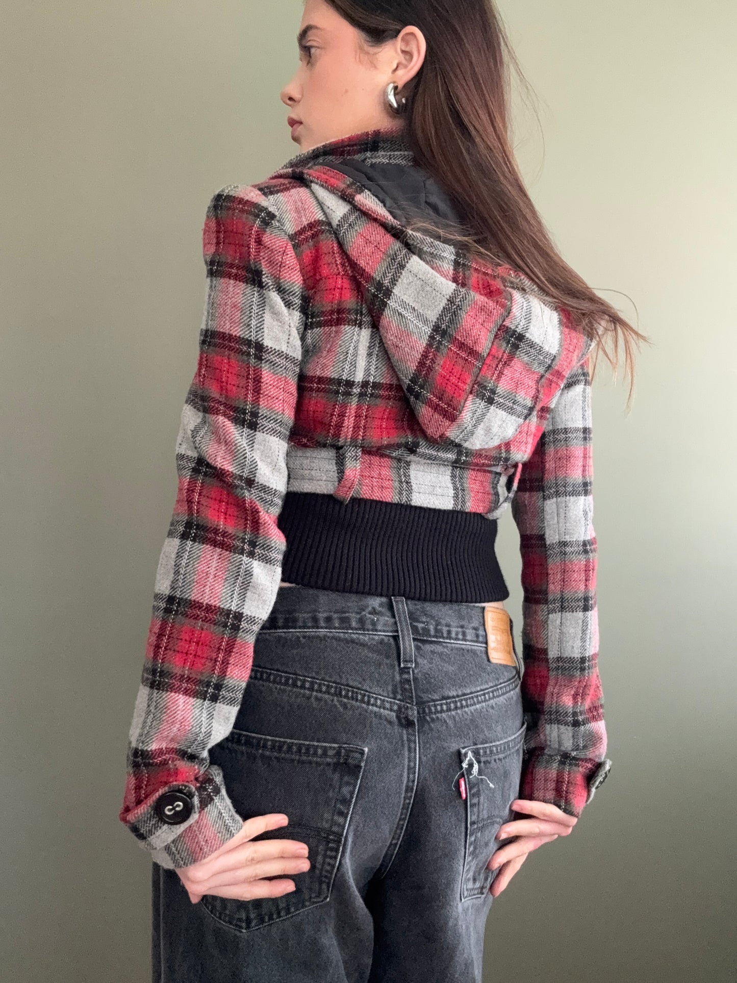 Tartan Hooded Jacket (S)