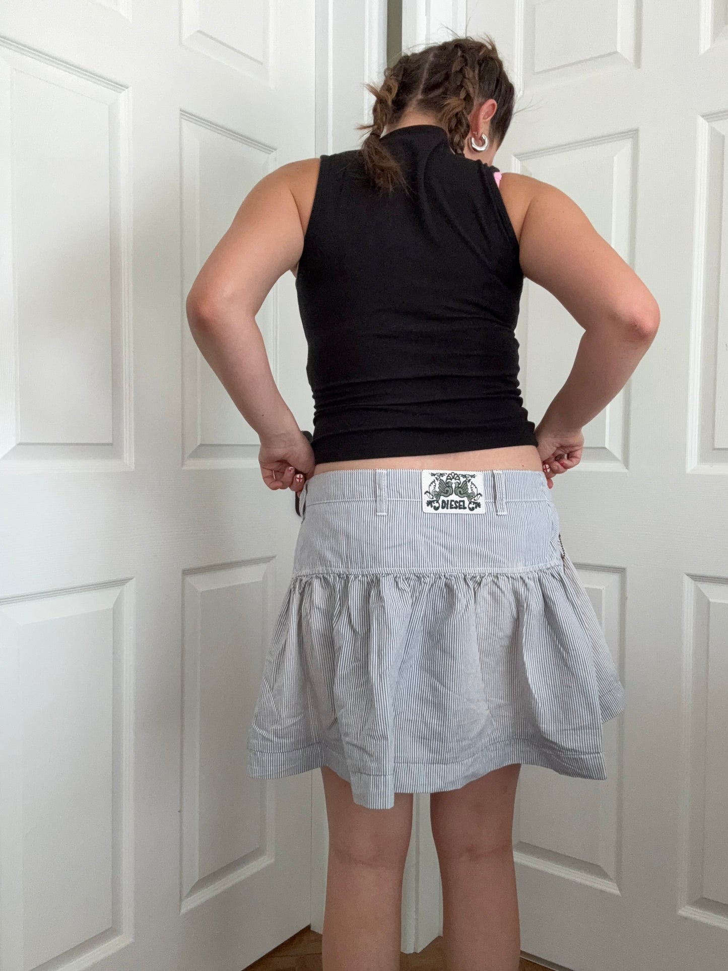 Diesel Pinstripe Skirt (30)