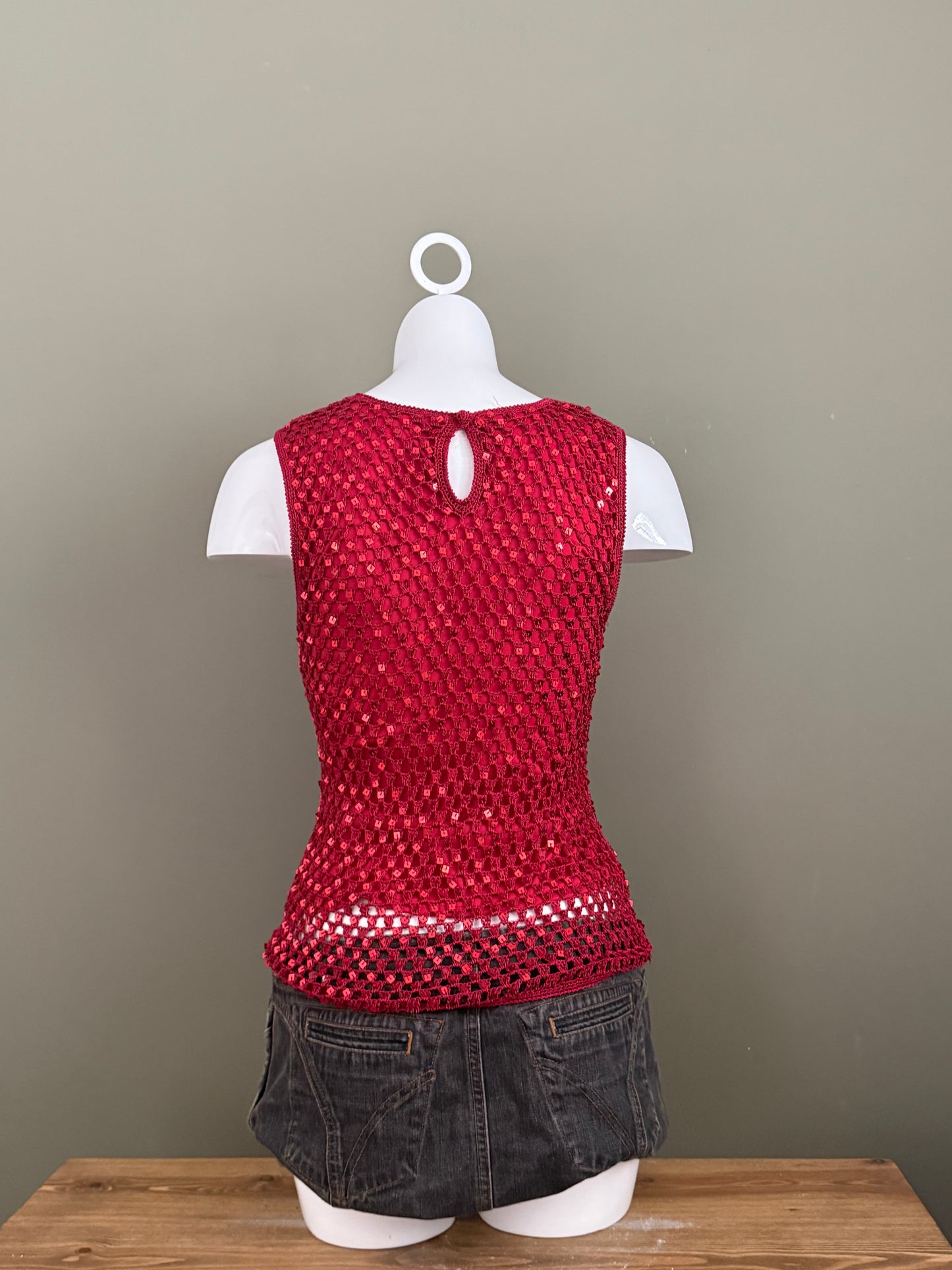 Crochet Sequin Top (UK10)
