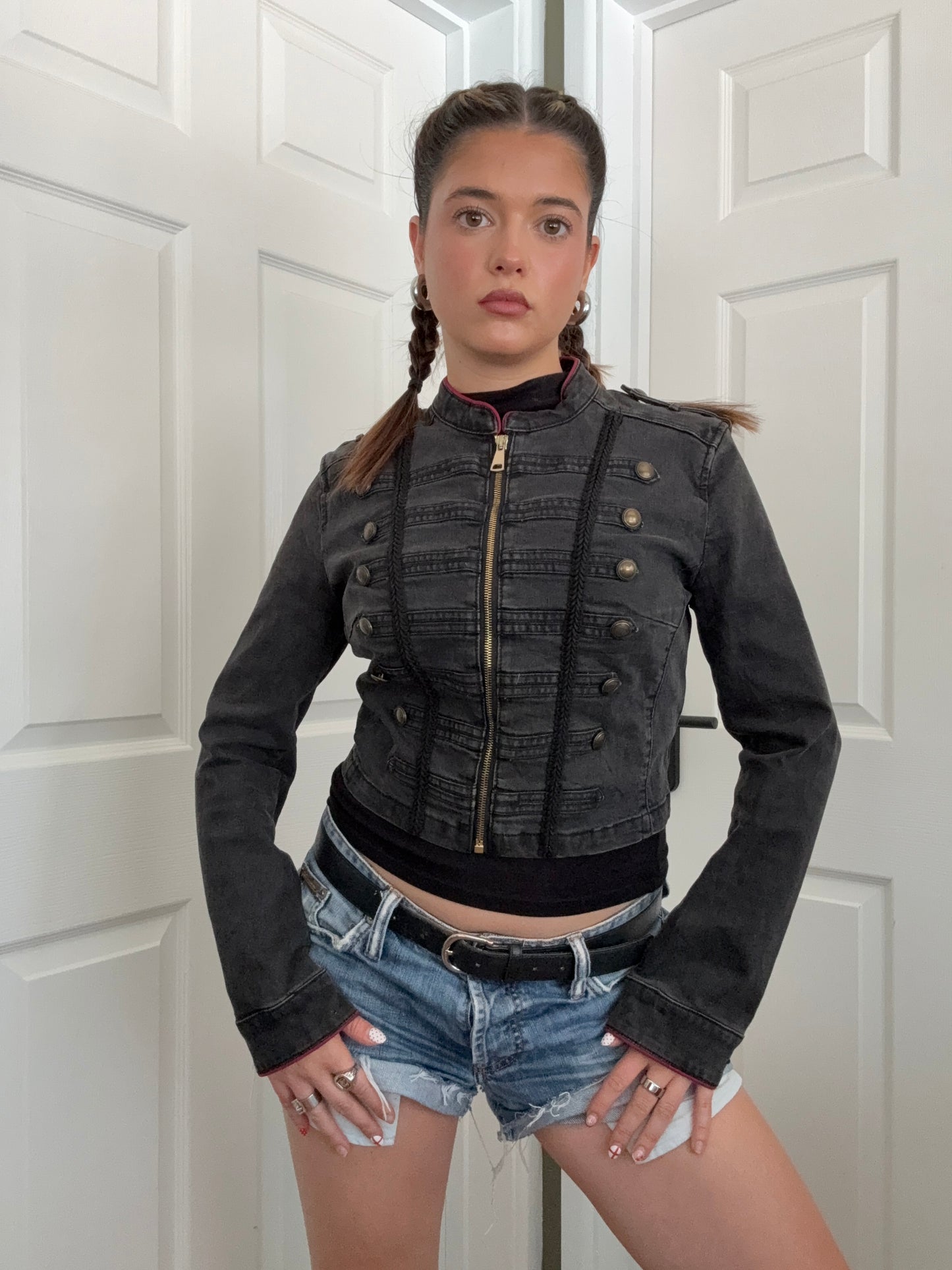 Guess Cropped Military Jacket (M)