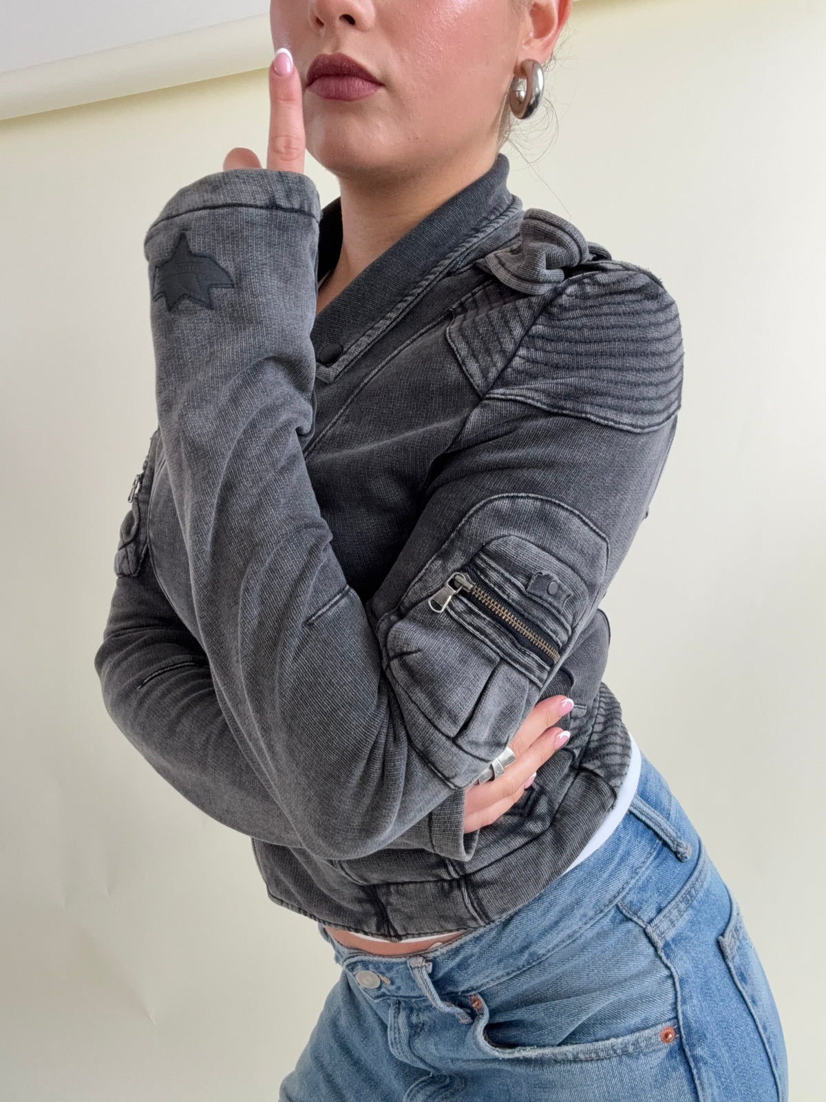 Diesel Cotton Biker Jacket (S)