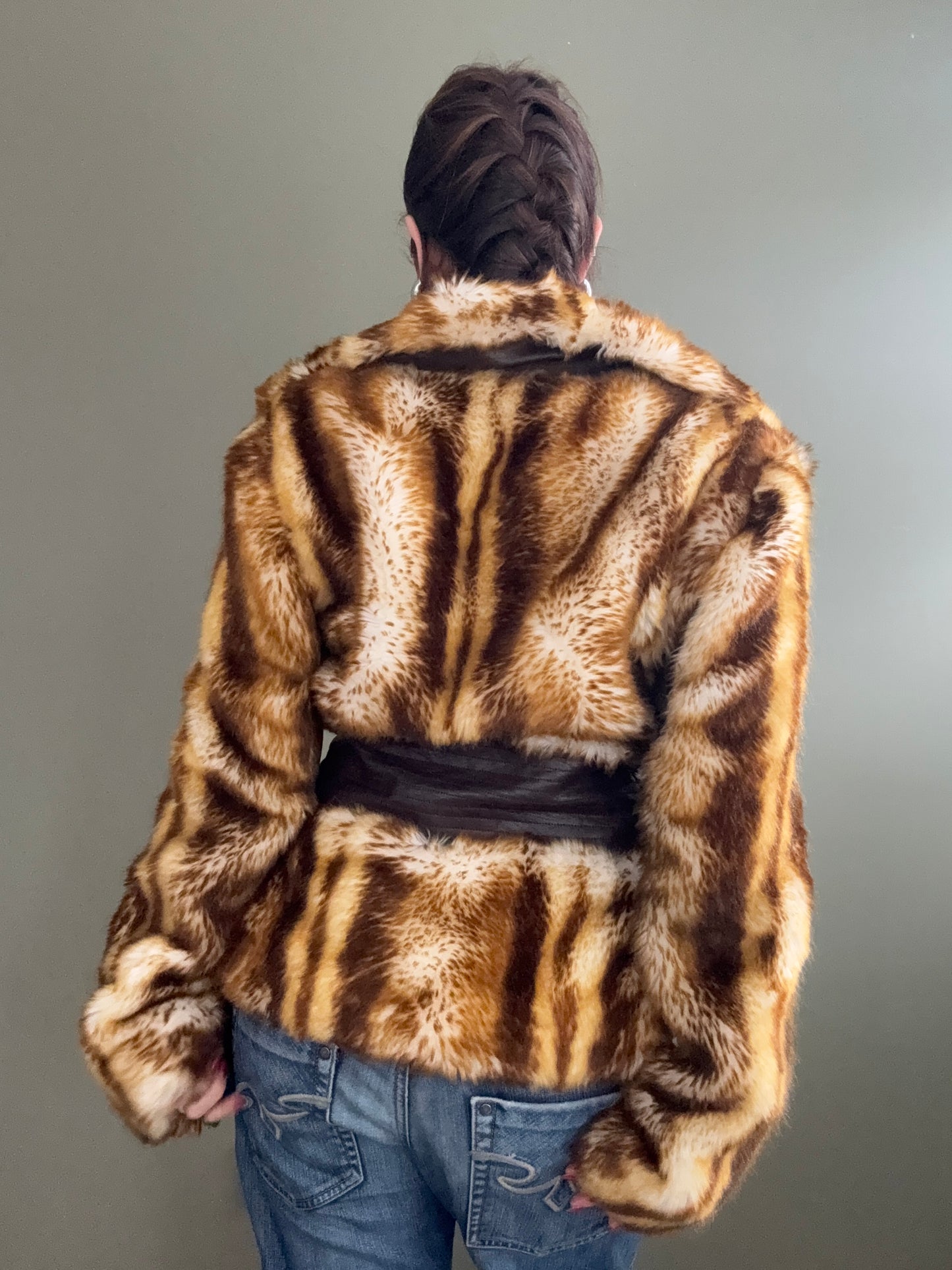 Miss Sixty Faux Fur Jacket (M)