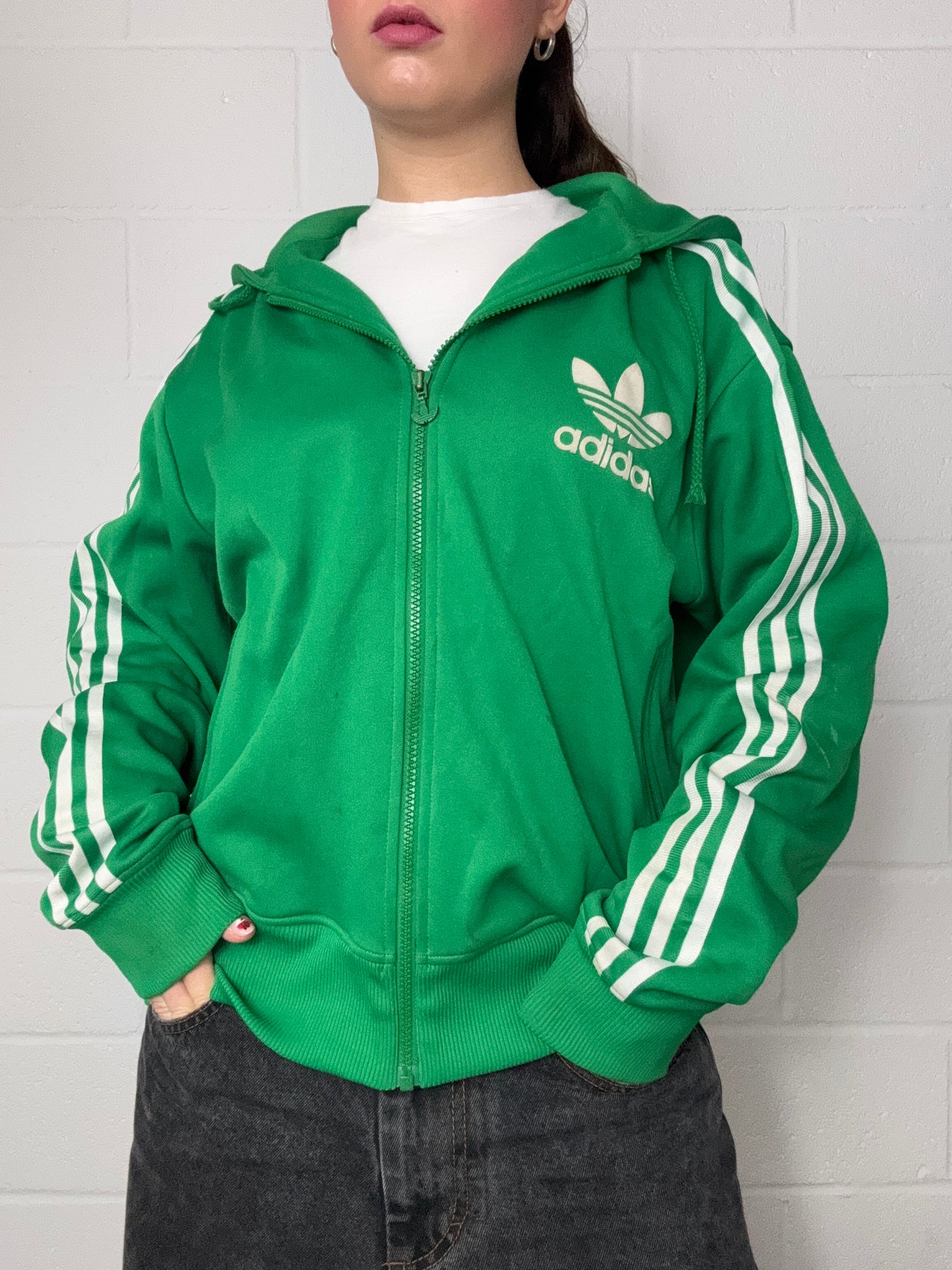 Green Adidas Hoodie (L)