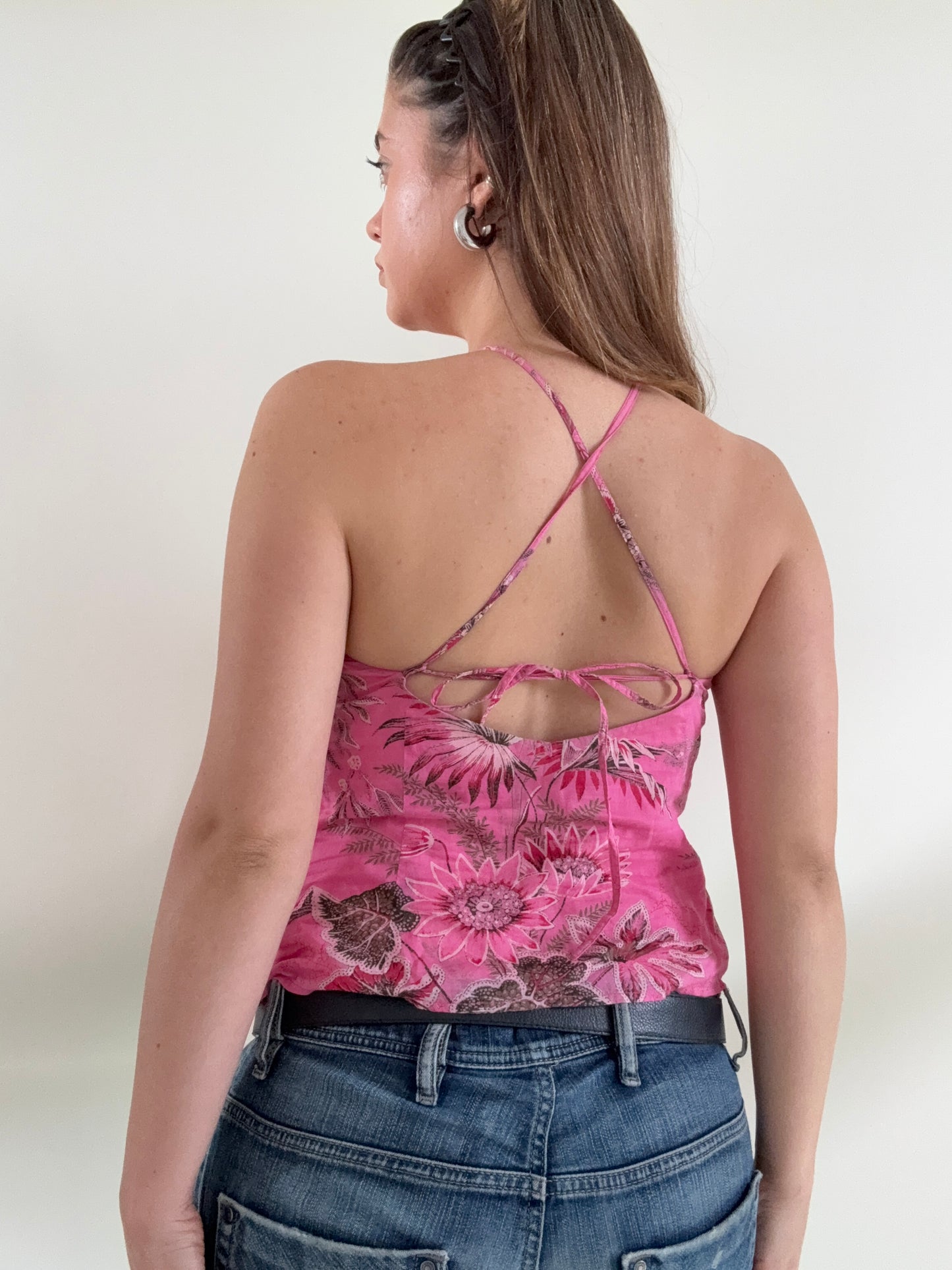 French Connection Floral Halterneck Top (UK12)