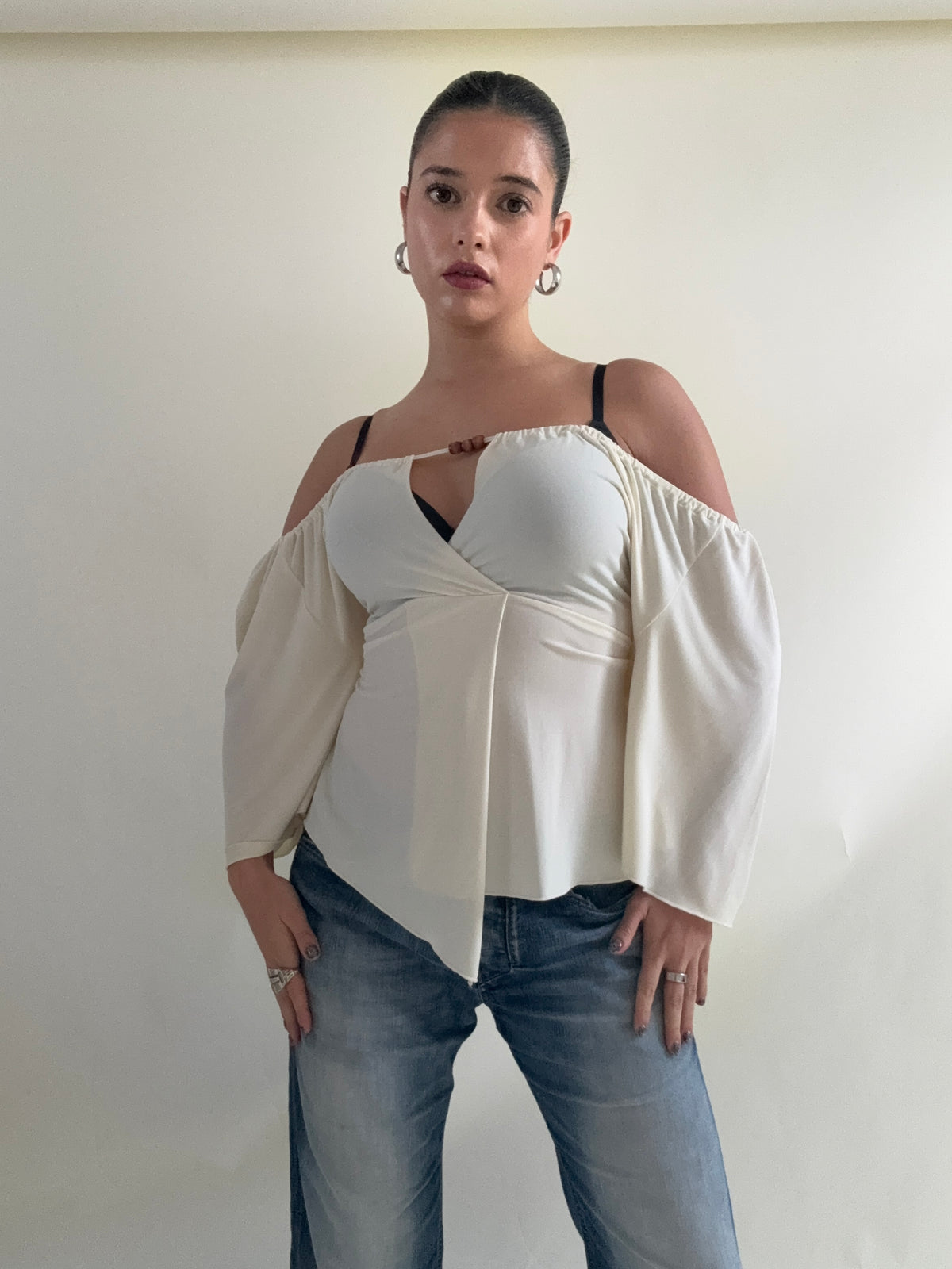 Off The Shoulder Tie Top (UK16)
