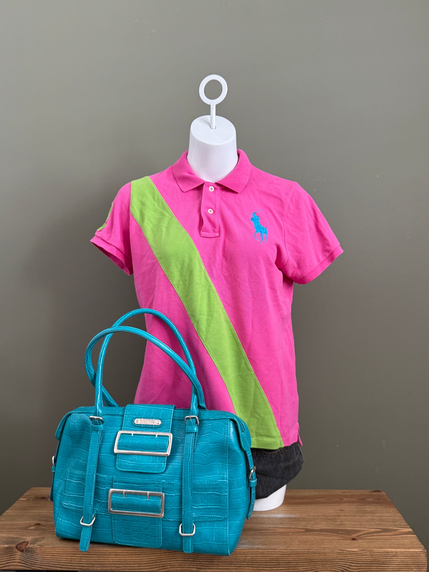 Jane Norman Turquoise Shoulder Bag