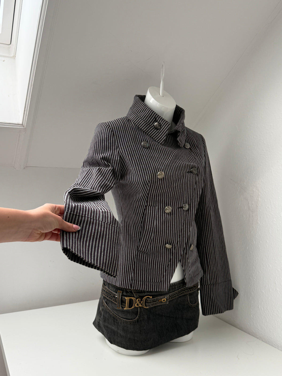 Striped Military Jacket (UK8)