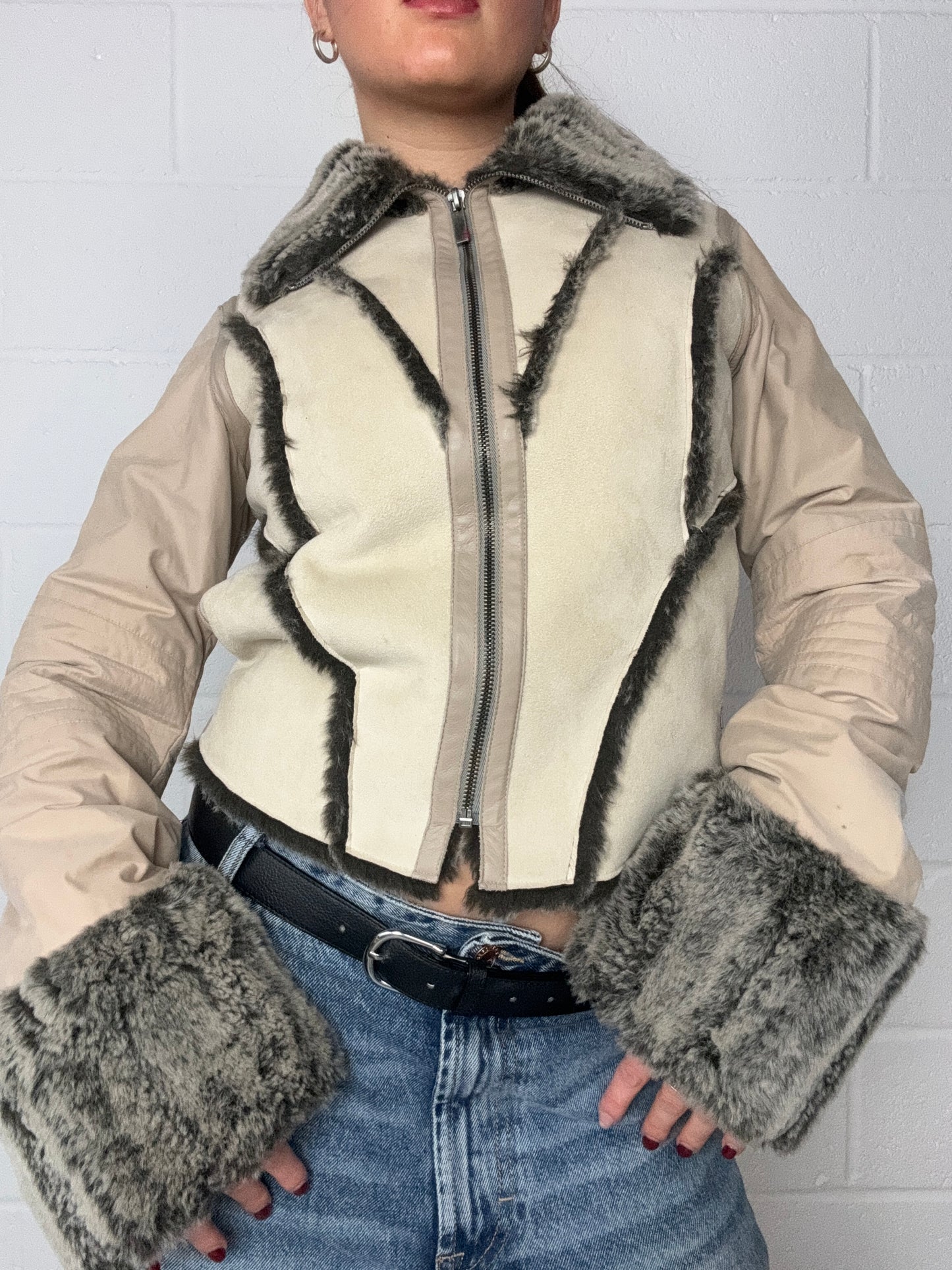 Firetrap Vintage Faux Fur Jacket (S)