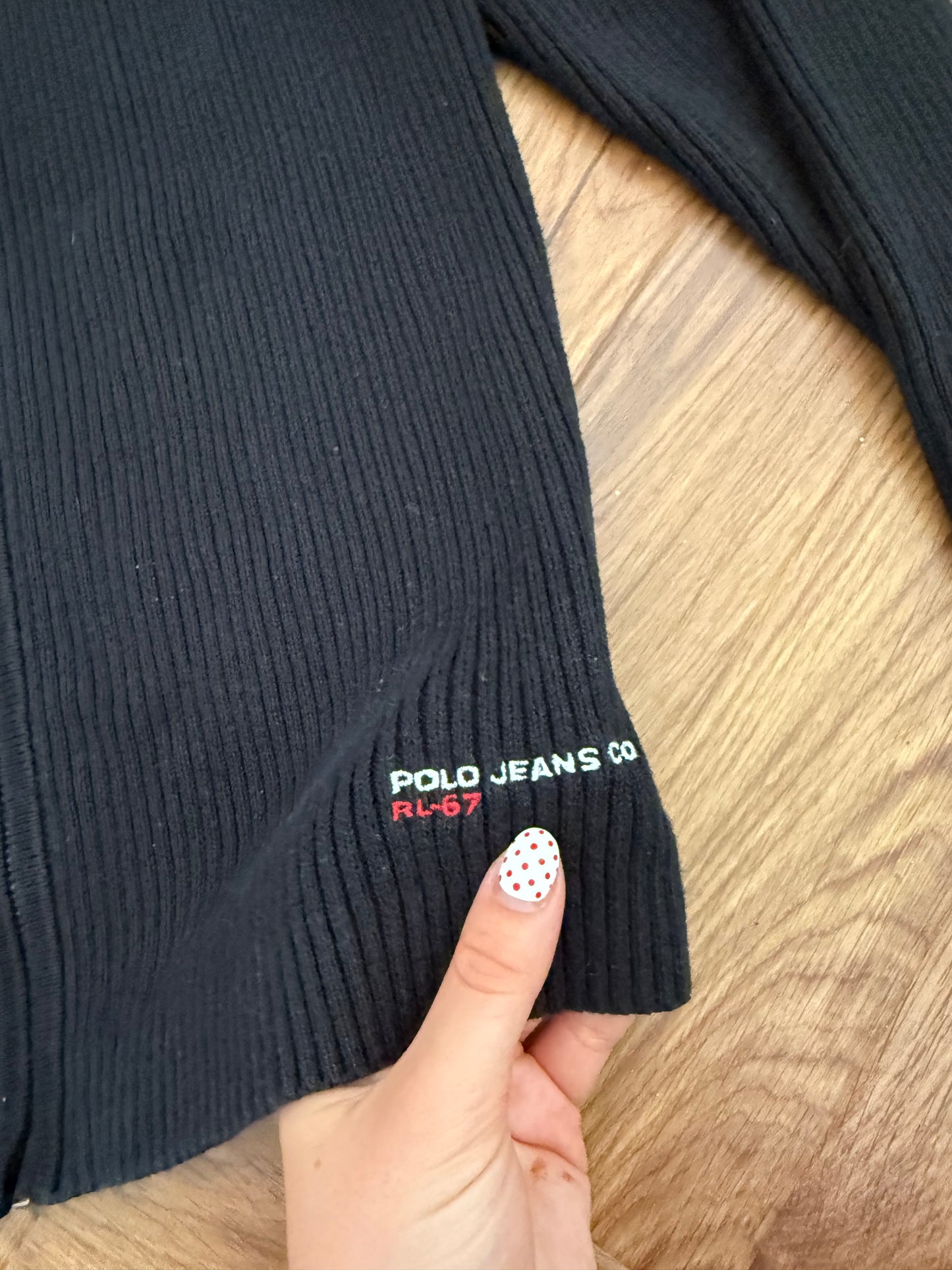 Ralph Lauren Knitted Ribbed Zip Jumper (M)