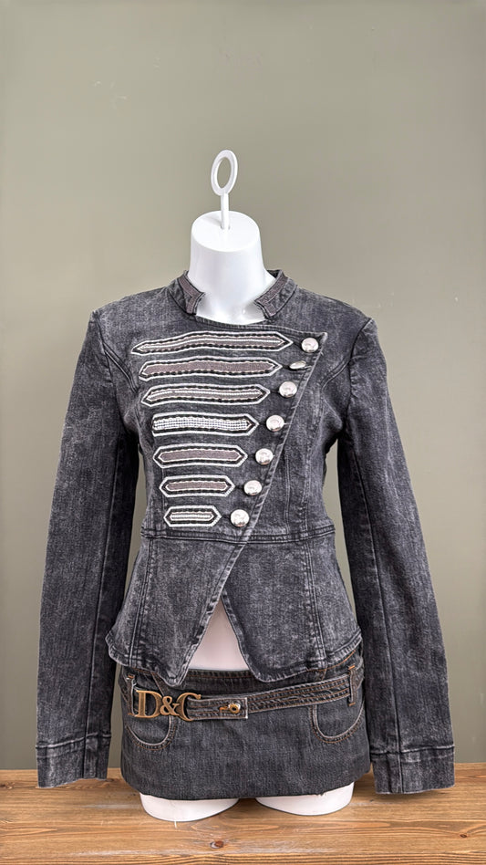 Denim Military Jacket (UK12)
