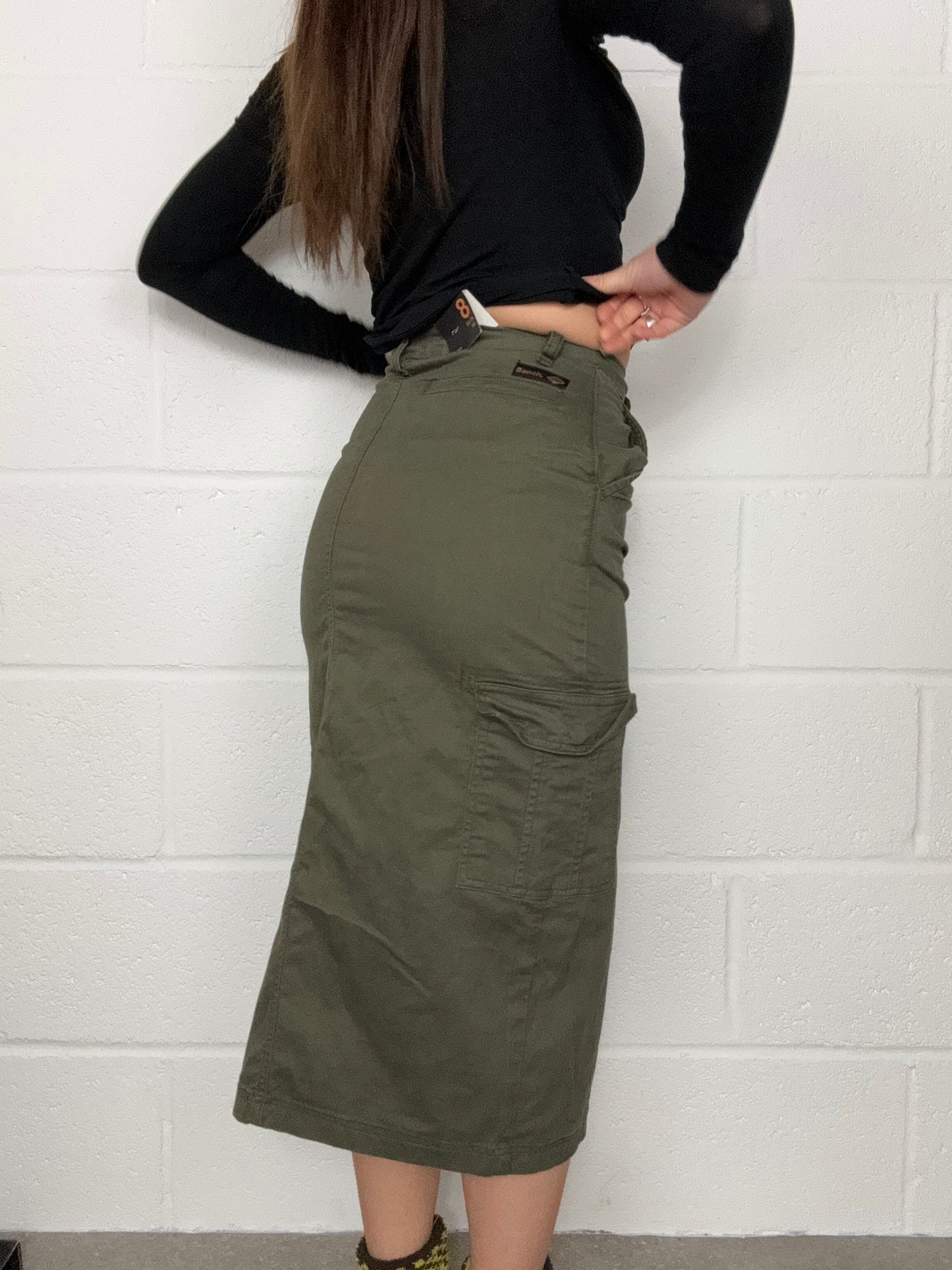 Bench Khaki Cargo Skirt (UK8)