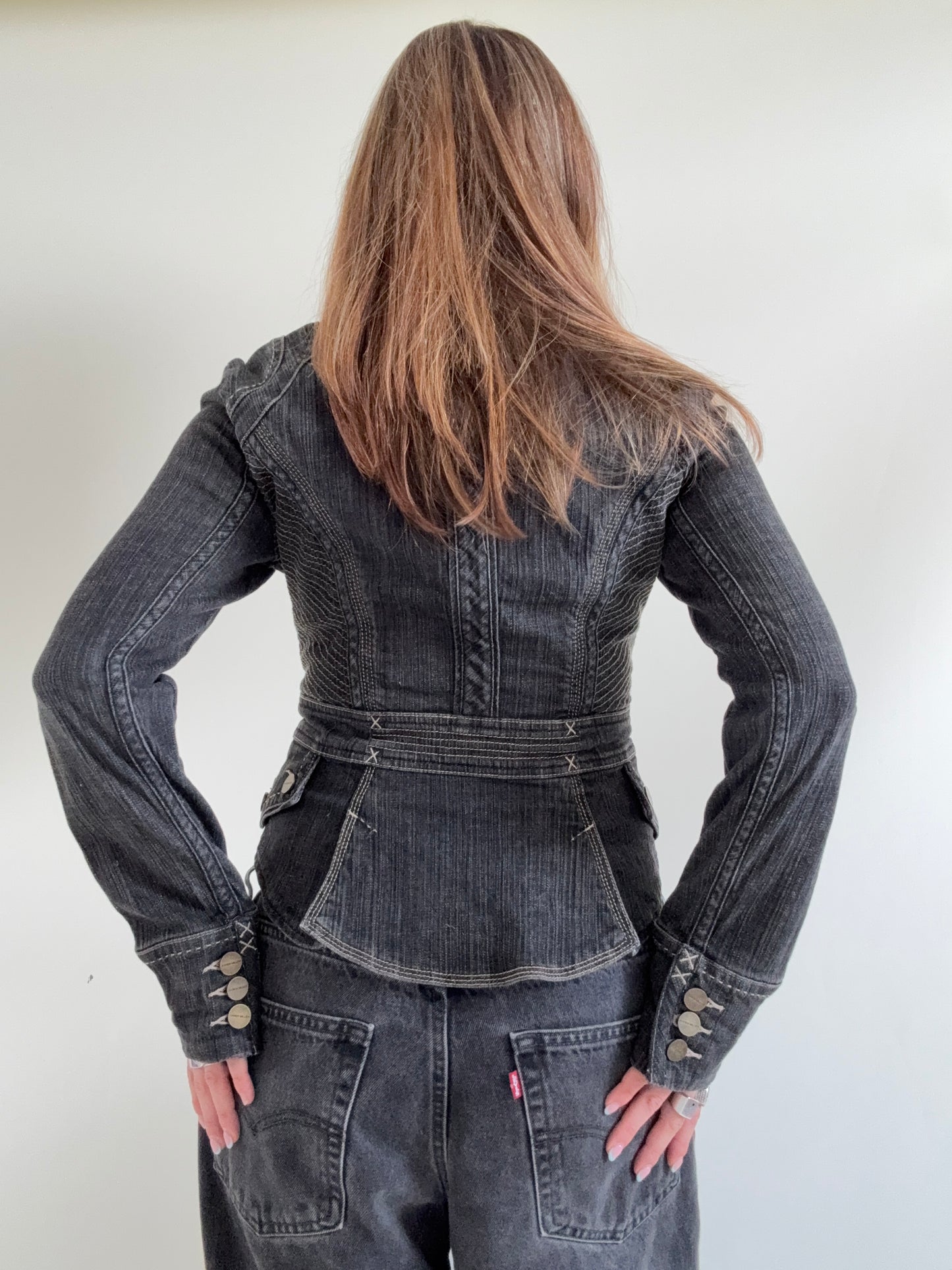 Karen Millen Fitted Denim Jacket (UK10)