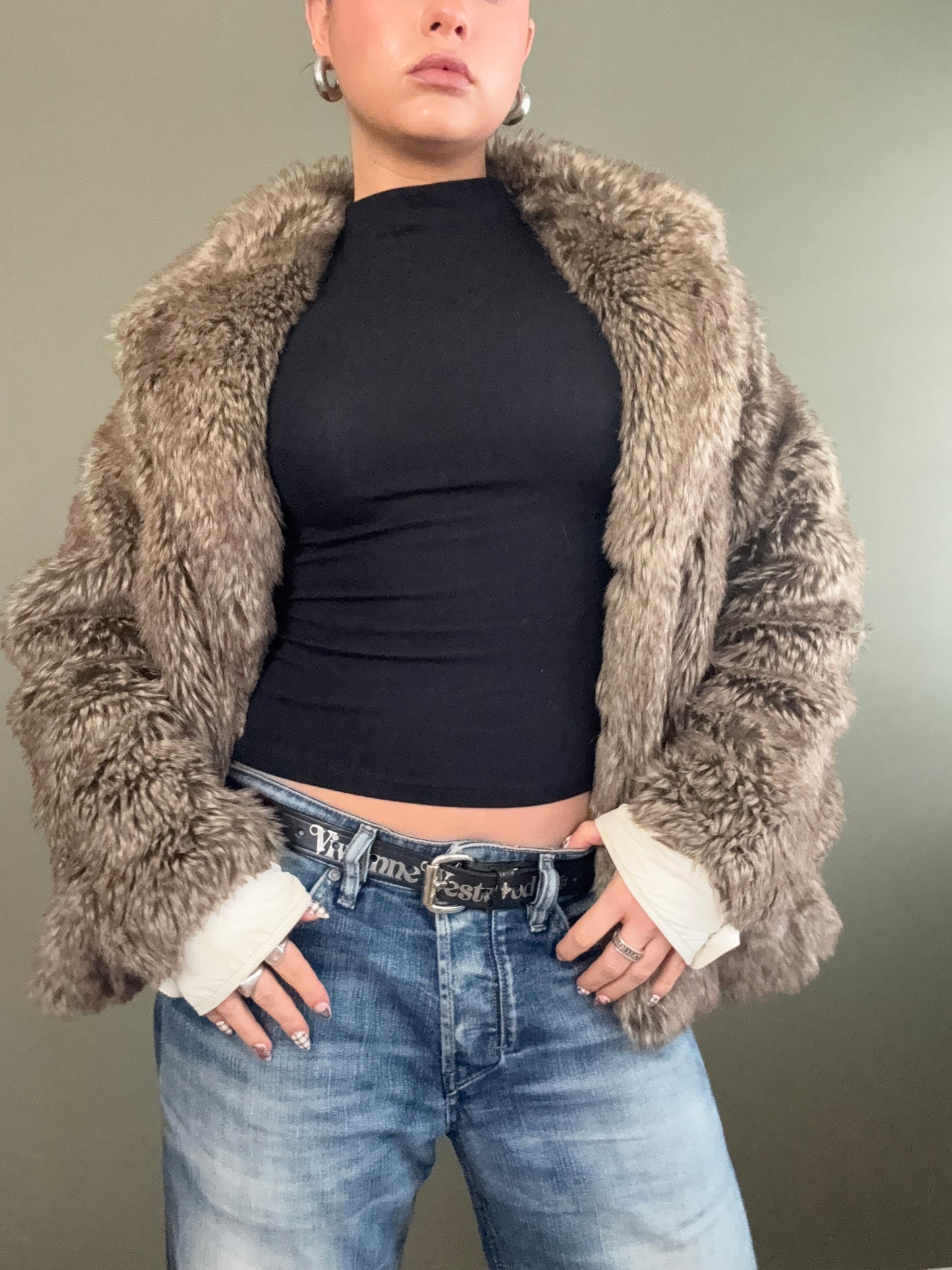 Diesel Faux Fur Jacket (S)