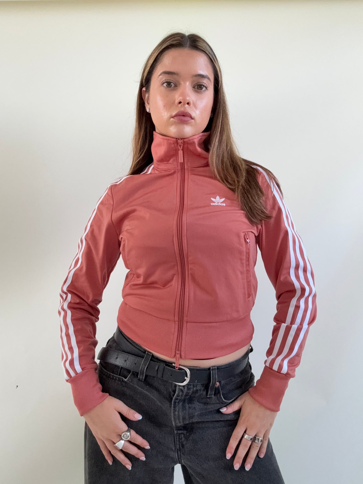 Adidas Double Zip Tracksuit Jacket (UK6)