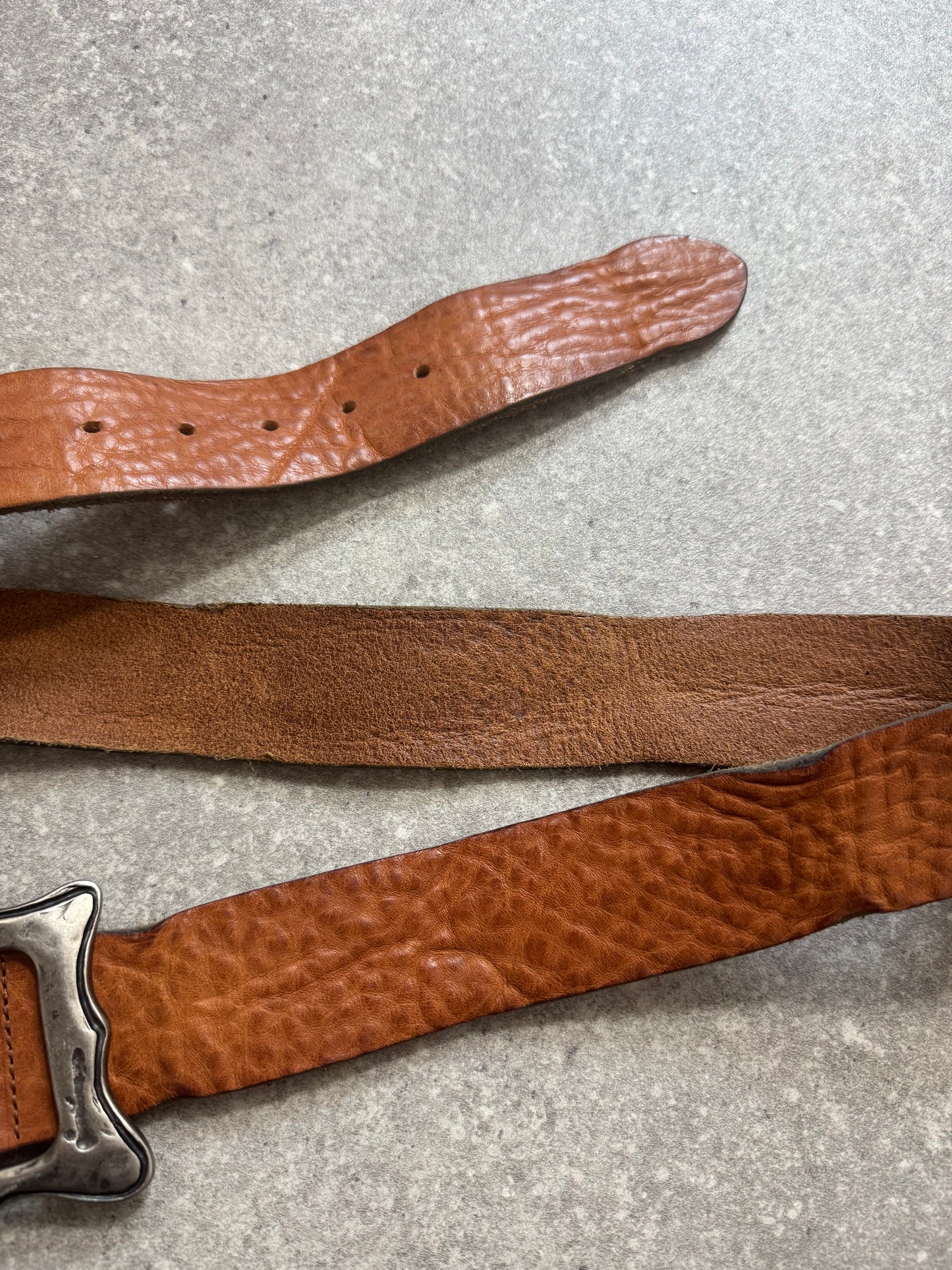 Brown Vintage Leather Belt