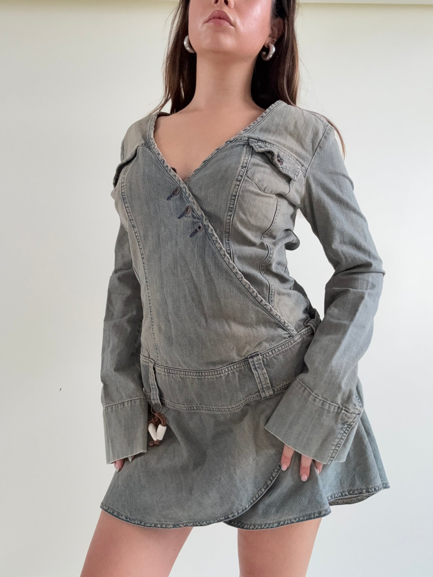 Diesel Denim Wrap Dress (L)