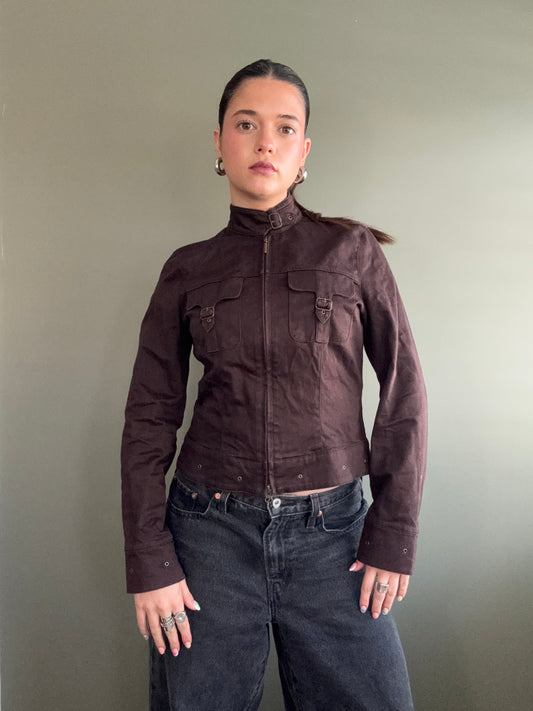 Brown Buckle Jacket (UK10)