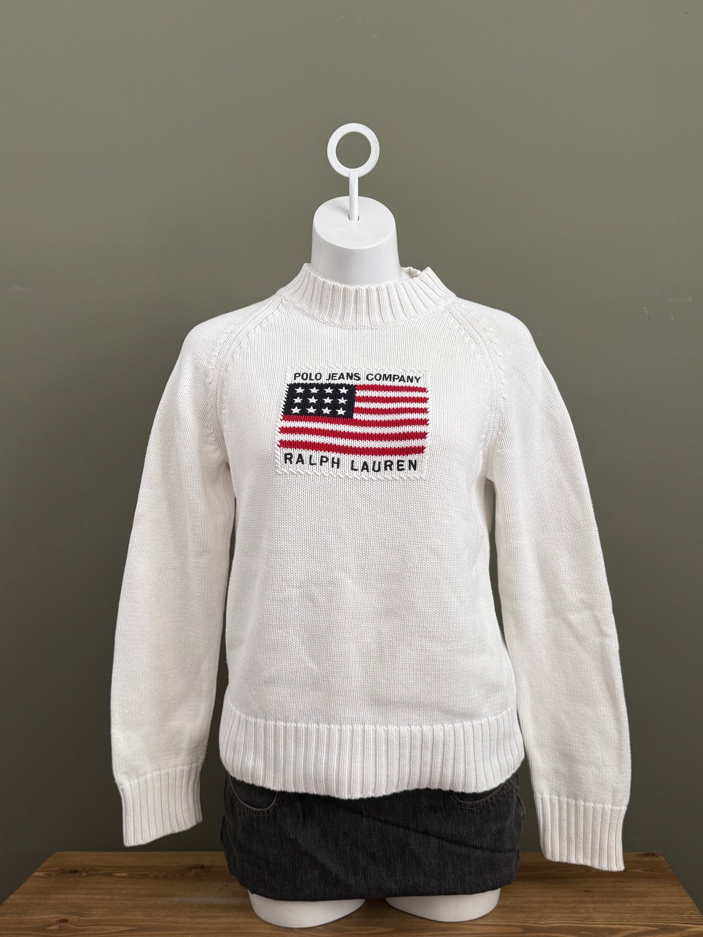 Ralph Lauren Flag Knit Jumper (L)
